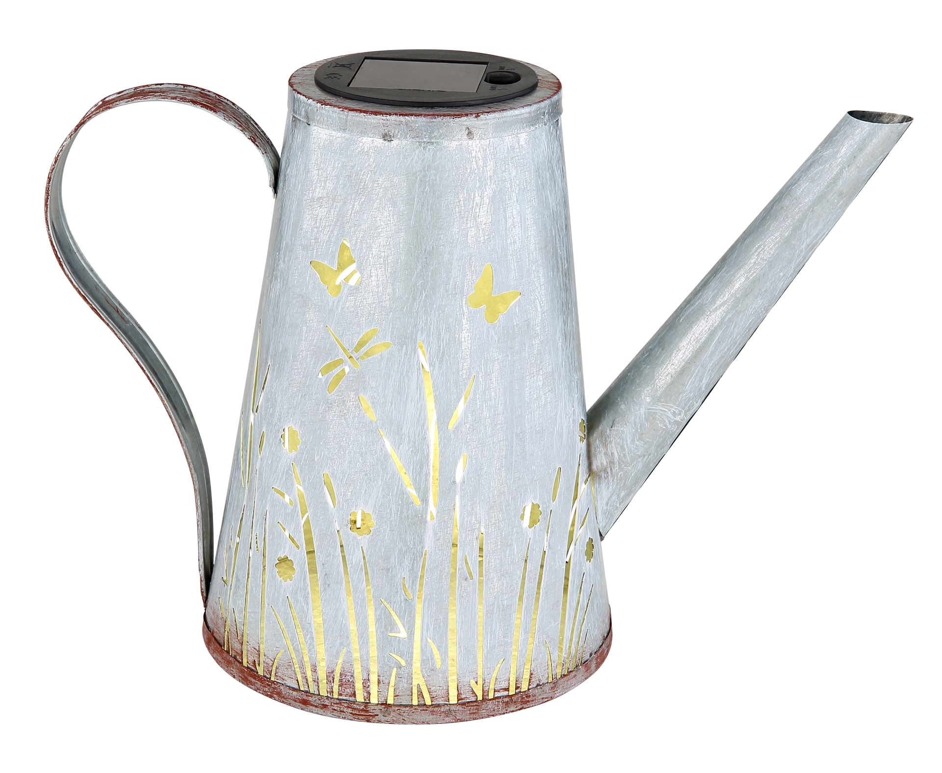 SOLARLEUCHTE METALL BLAU, 1XLED