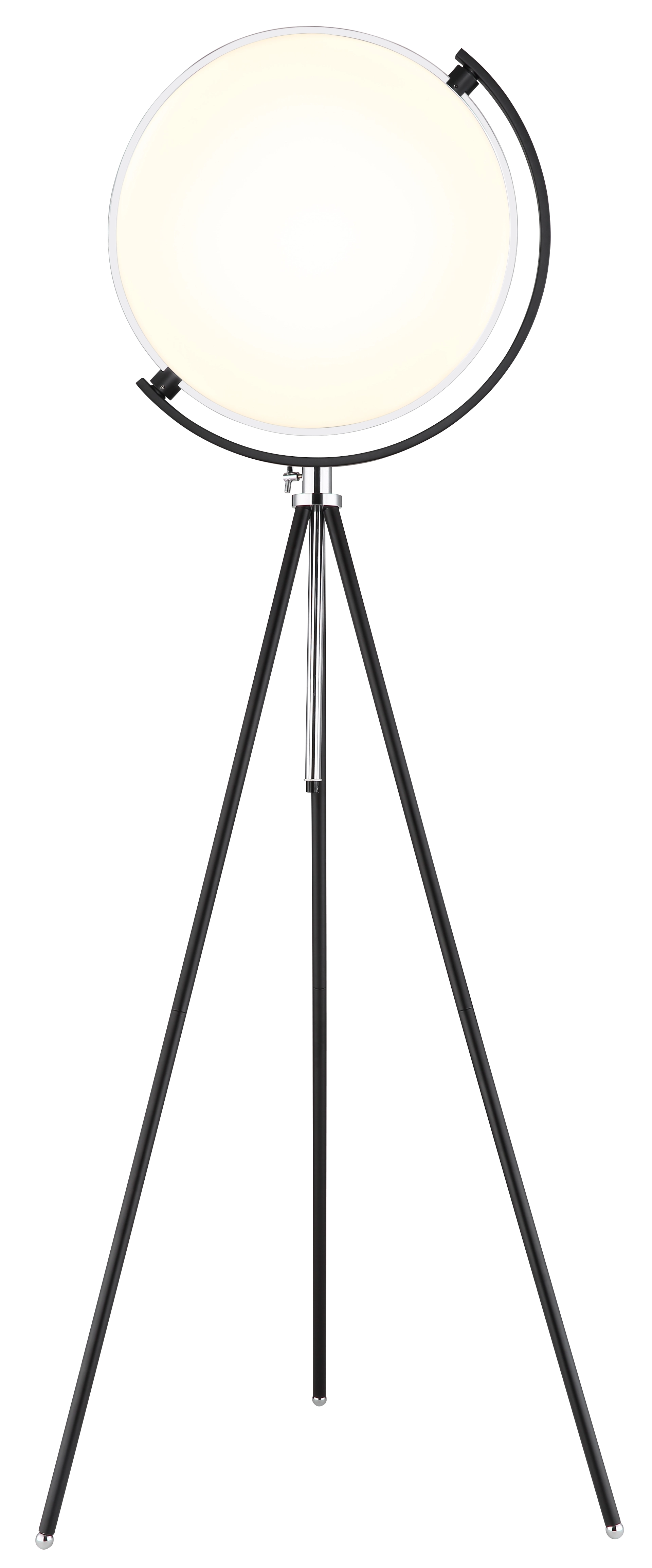 STEHLEUCHTE METALL SCHWARZ MATT, 1XLED