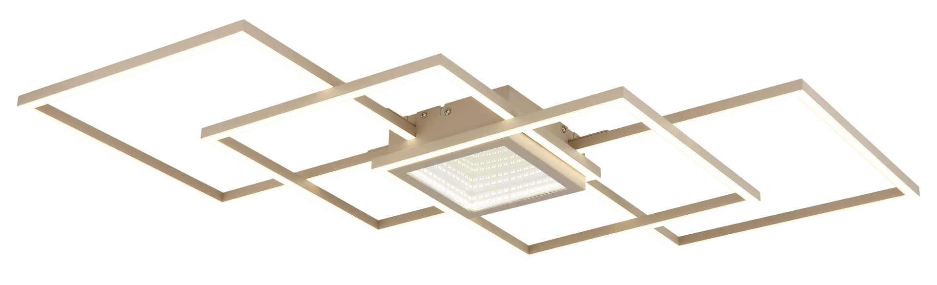 DECKENLEUCHTE METALL SANDFARBEN, 1XLED
