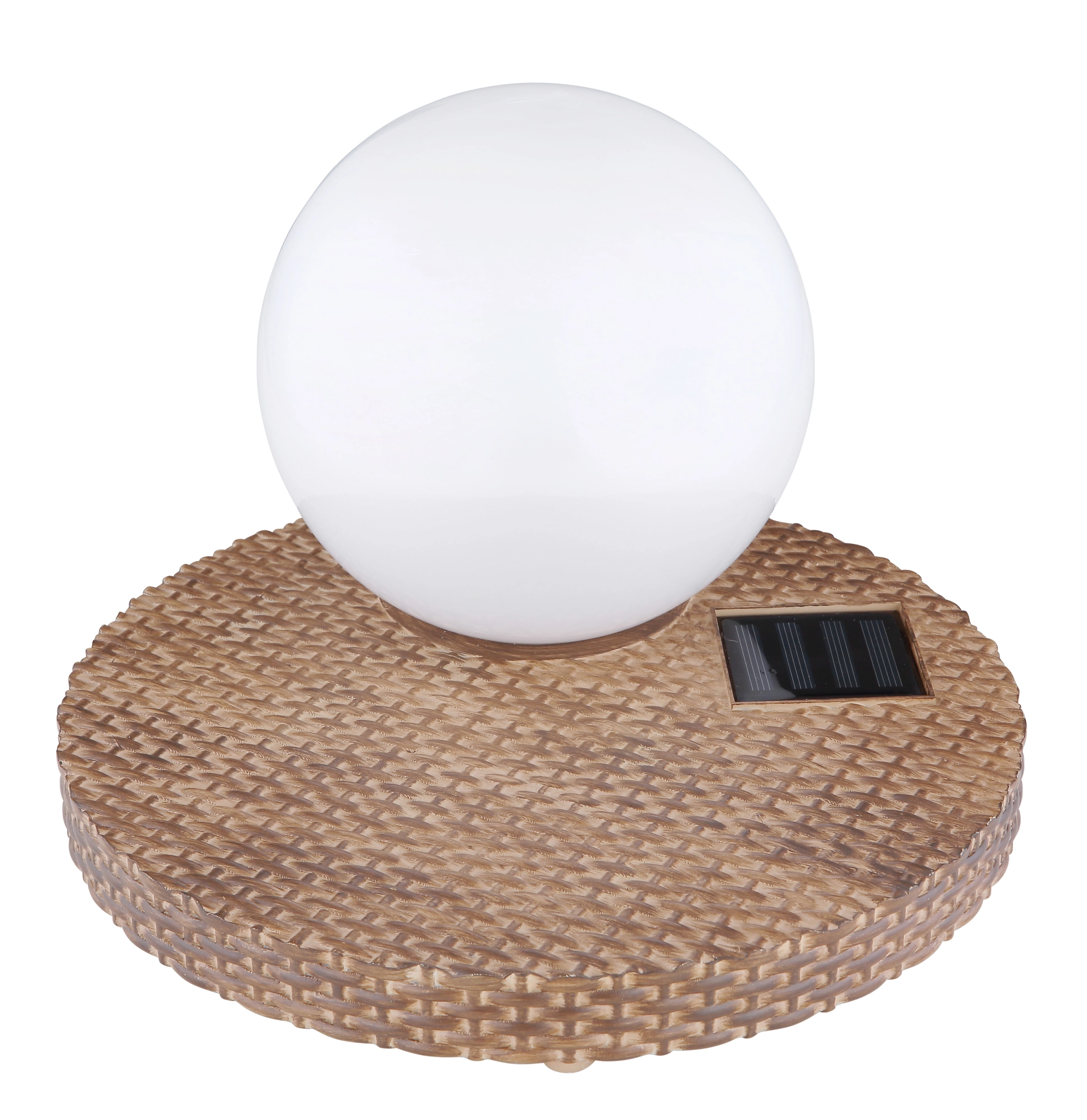 SOLARLEUCHTE RATTAN BRAUN, 1XLED