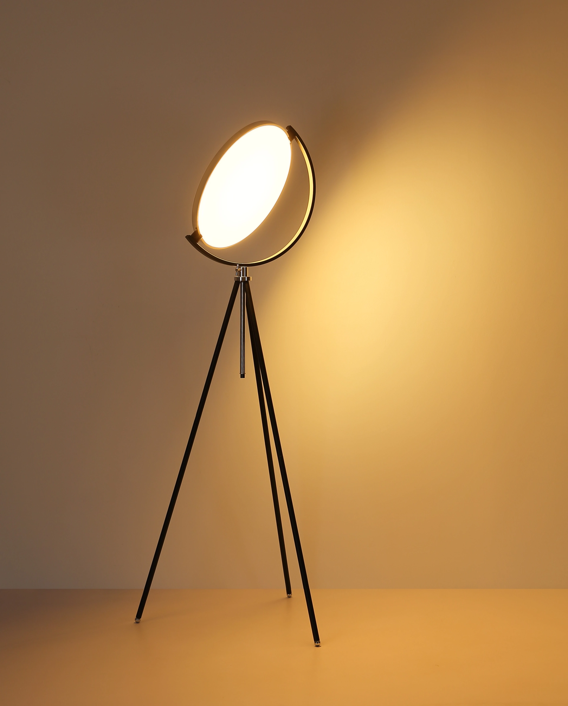 STEHLEUCHTE METALL SCHWARZ MATT, 1XLED