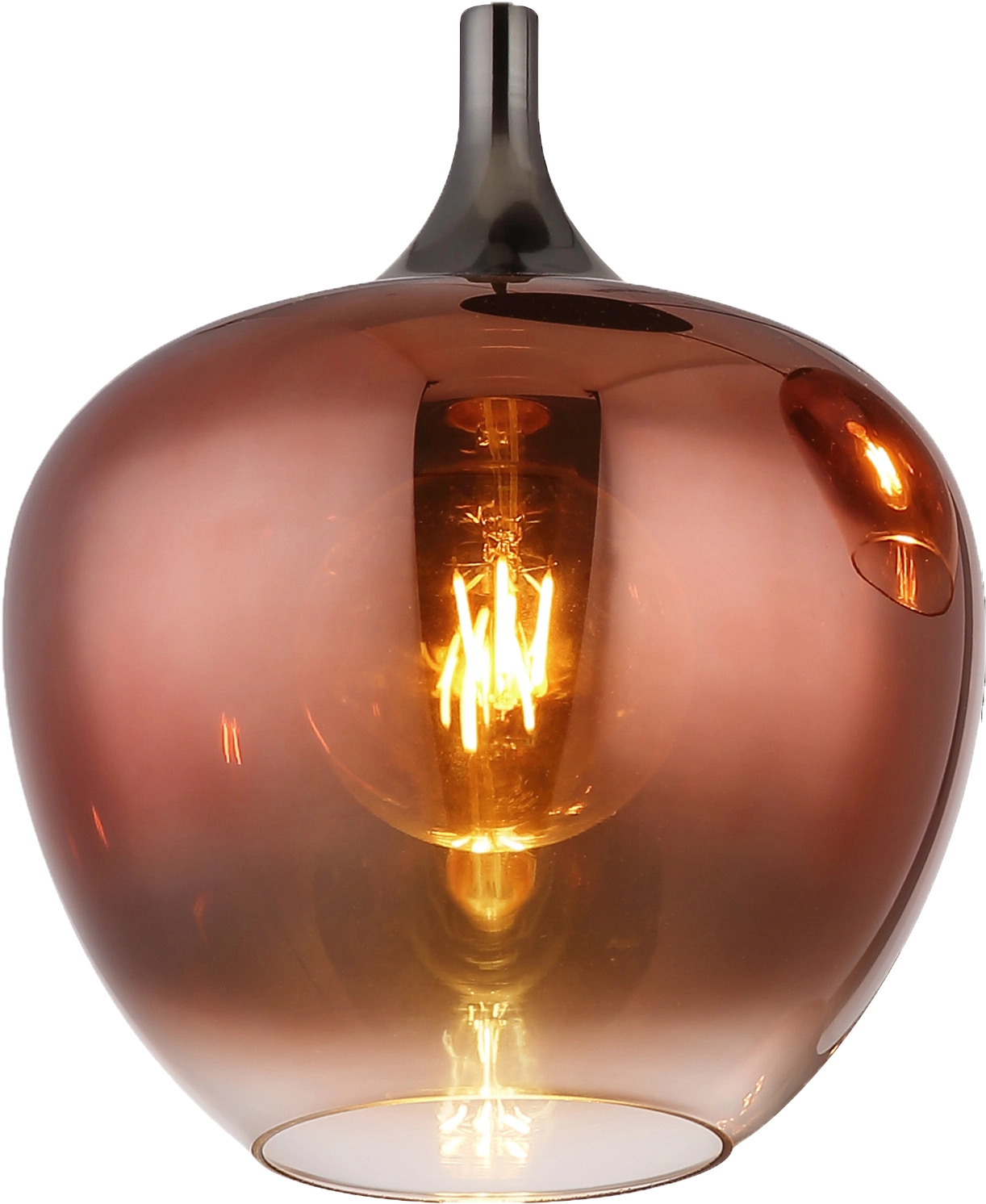 ERSATZGLAS KUPFERFARBEN-KLAR, DURCHMESSER 24CM