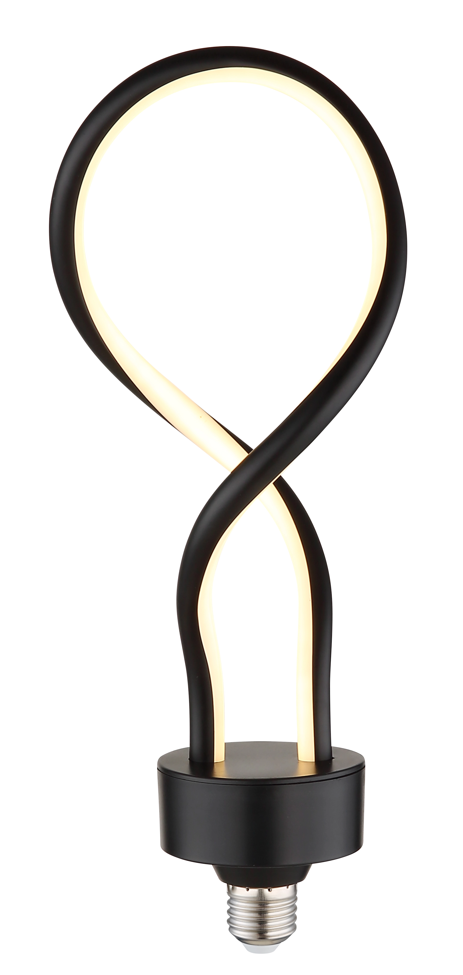 LED LEUCHTMITTEL KUNSTSTOFF SCHWARZ MATT, 1XE27 LE