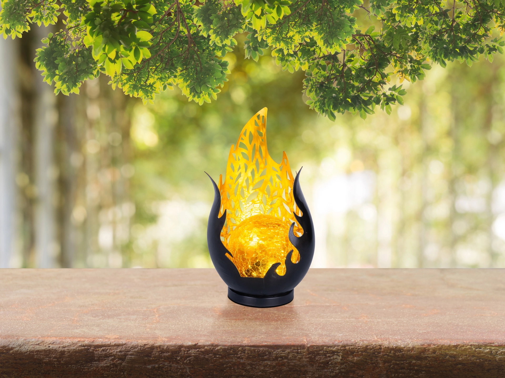 SOLARLEUCHTE METALL SCHWARZ, 1XLED