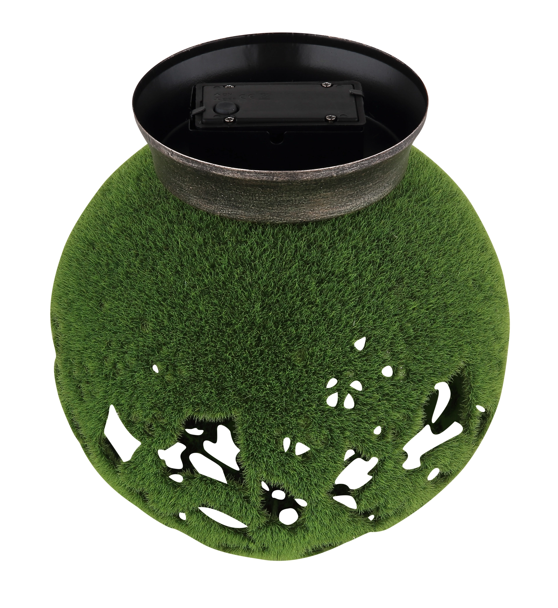 SOLARLEUCHTE METALL SILBERGRAU, 1XLED