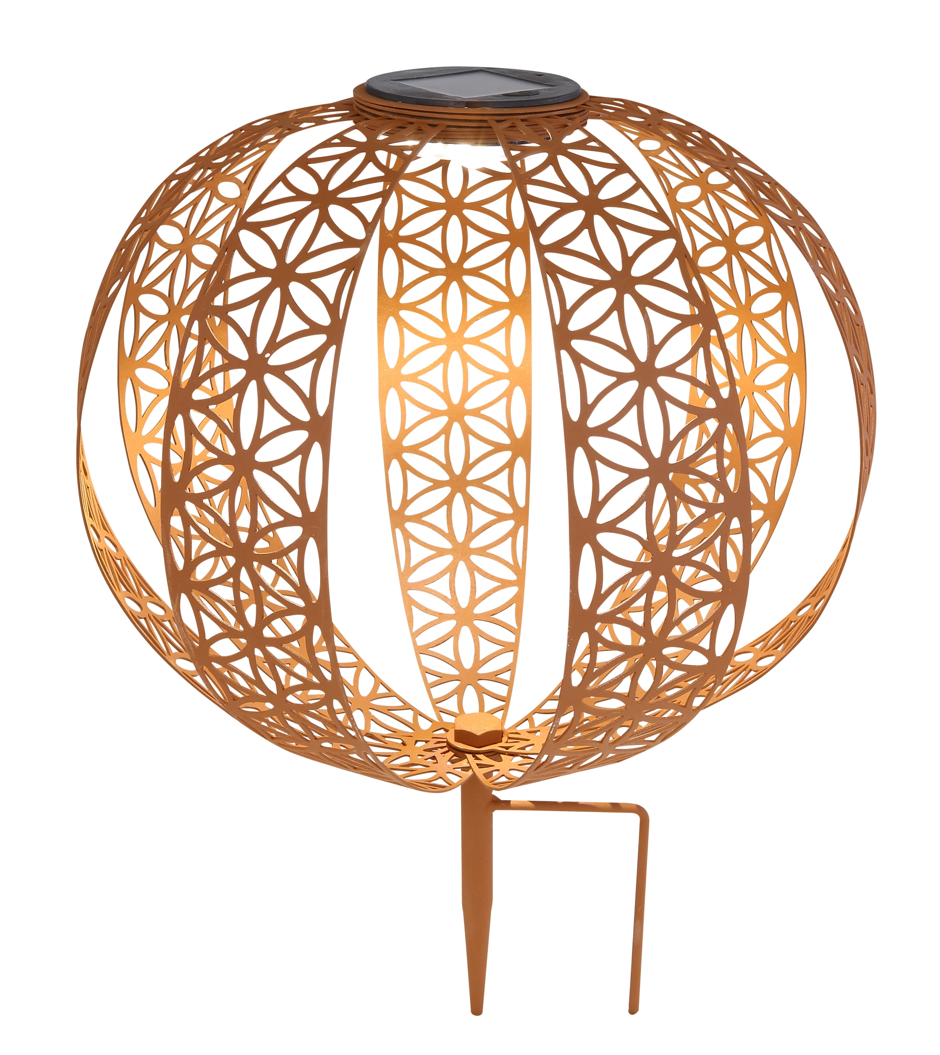 SOLARLEUCHTE METALL ROSTFARBEN, 1XLED