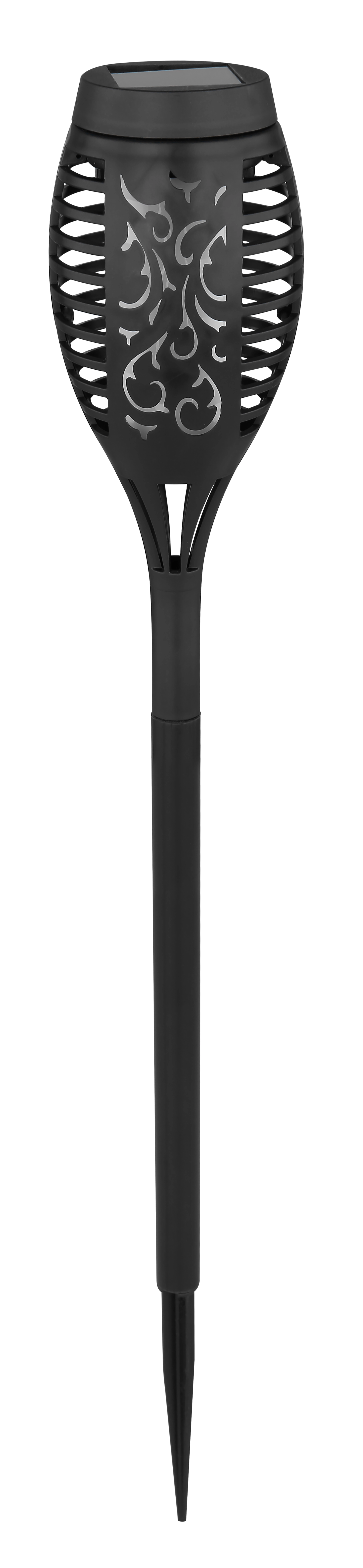 SOLARLEUCHTE KUNSTSTOFF SCHWARZ, 12XLED