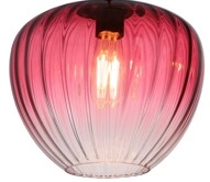 GLAS ROT VERLAUFEND, DM 18CM