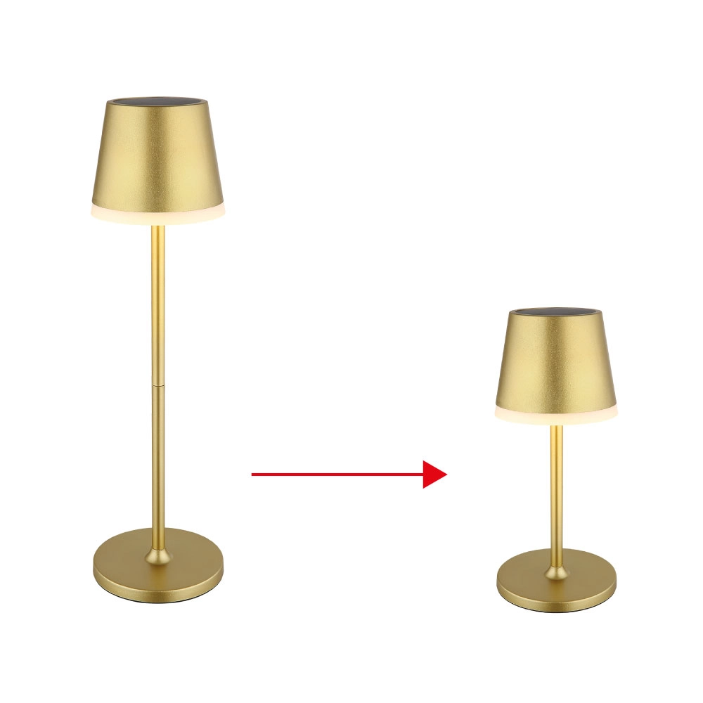 SOLARLEUCHTE METALL GOLDFARBEN, 10XLED