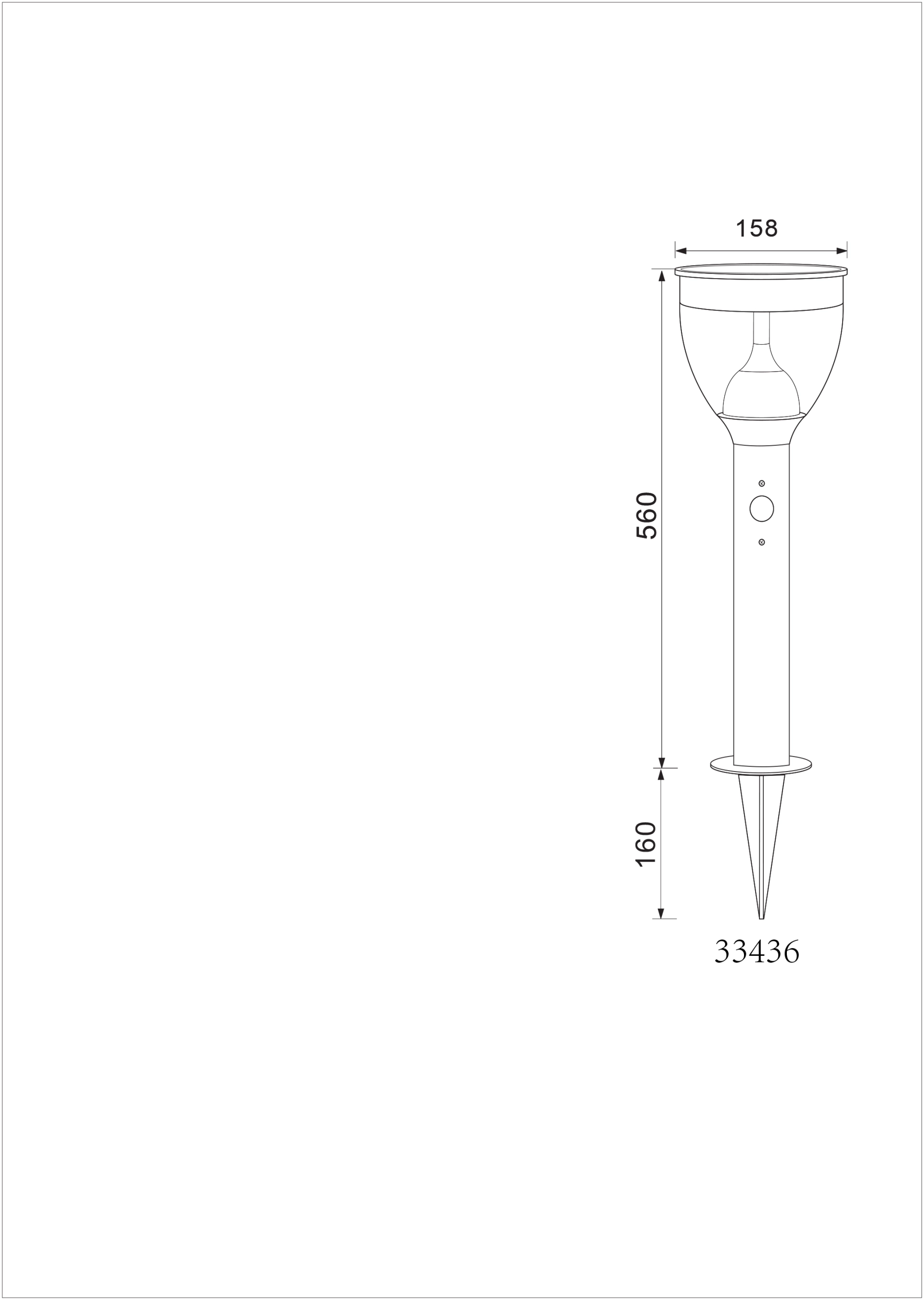 SOLARLEUCHTE EDELSTAHL, 1XLED