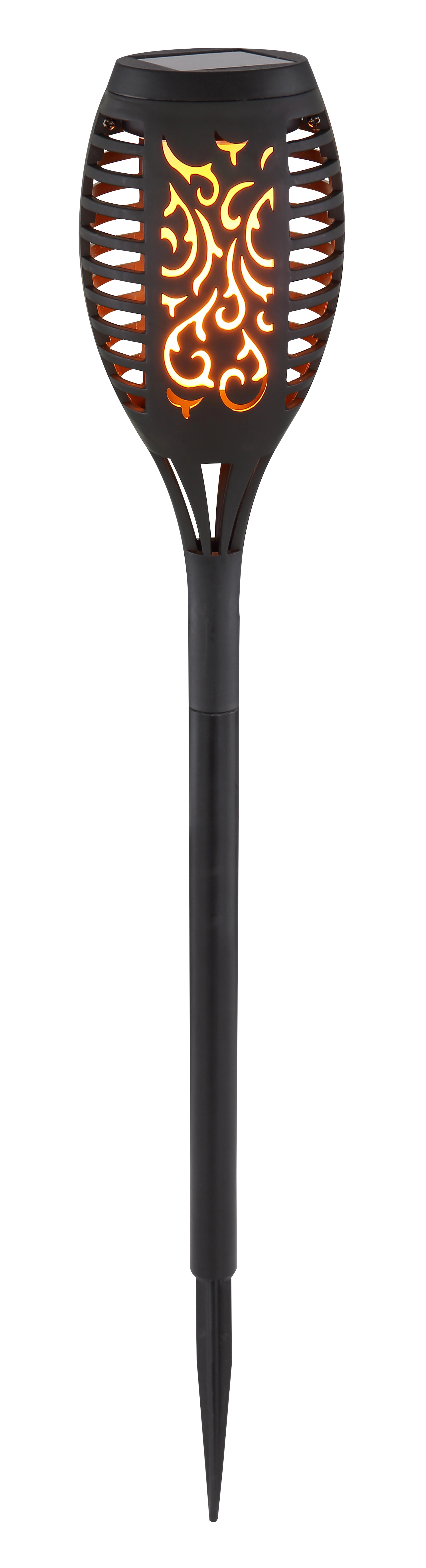 SOLARLEUCHTE KUNSTSTOFF SCHWARZ, 12XLED