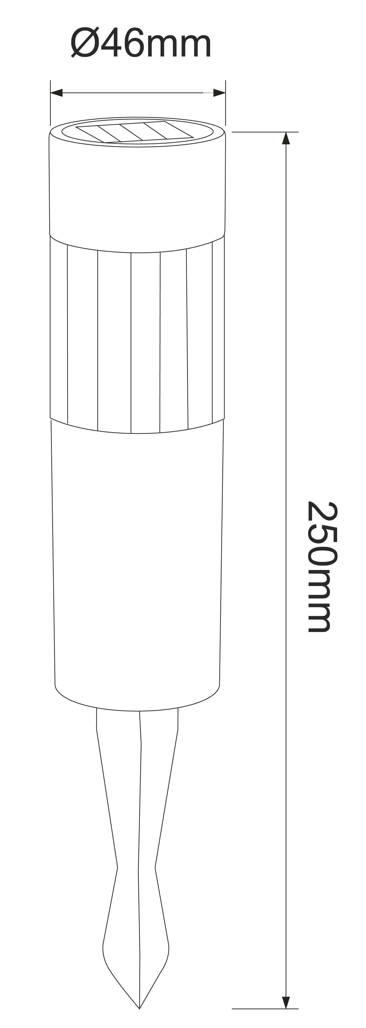 SOLARLEUCHTE EDELSTAHL, 1XLED