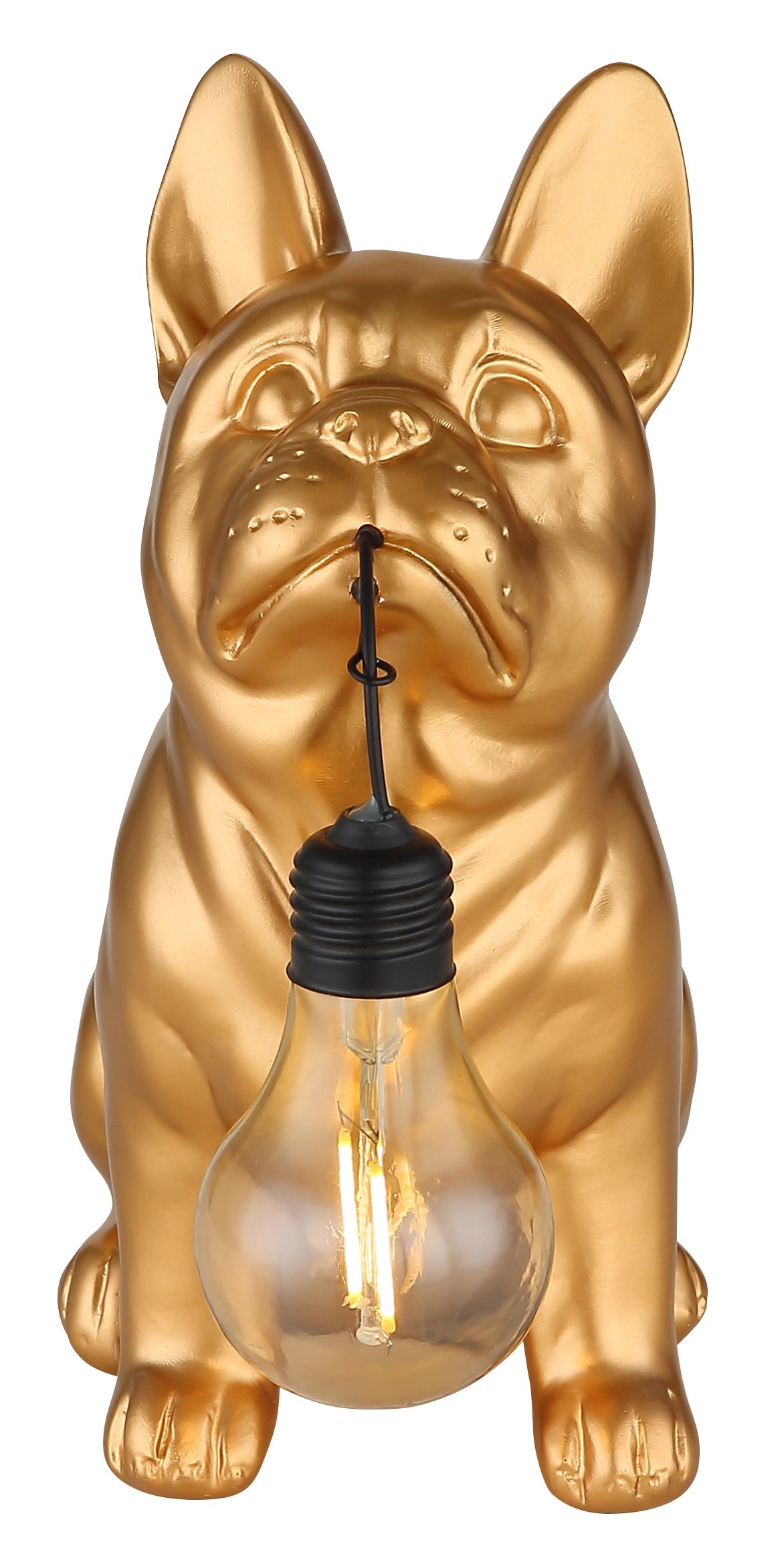 SOLARLEUCHTE KUNSTSTOFF GOLD MATT, 1XLED