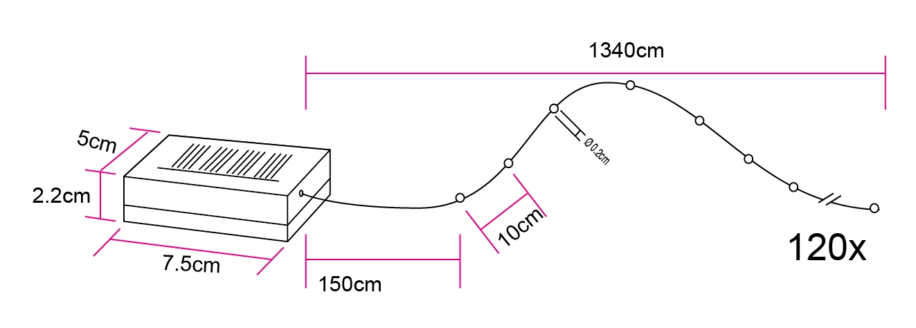 SOLARLEUCHTE KUNSTSTOFF KLAR, 120XLED
