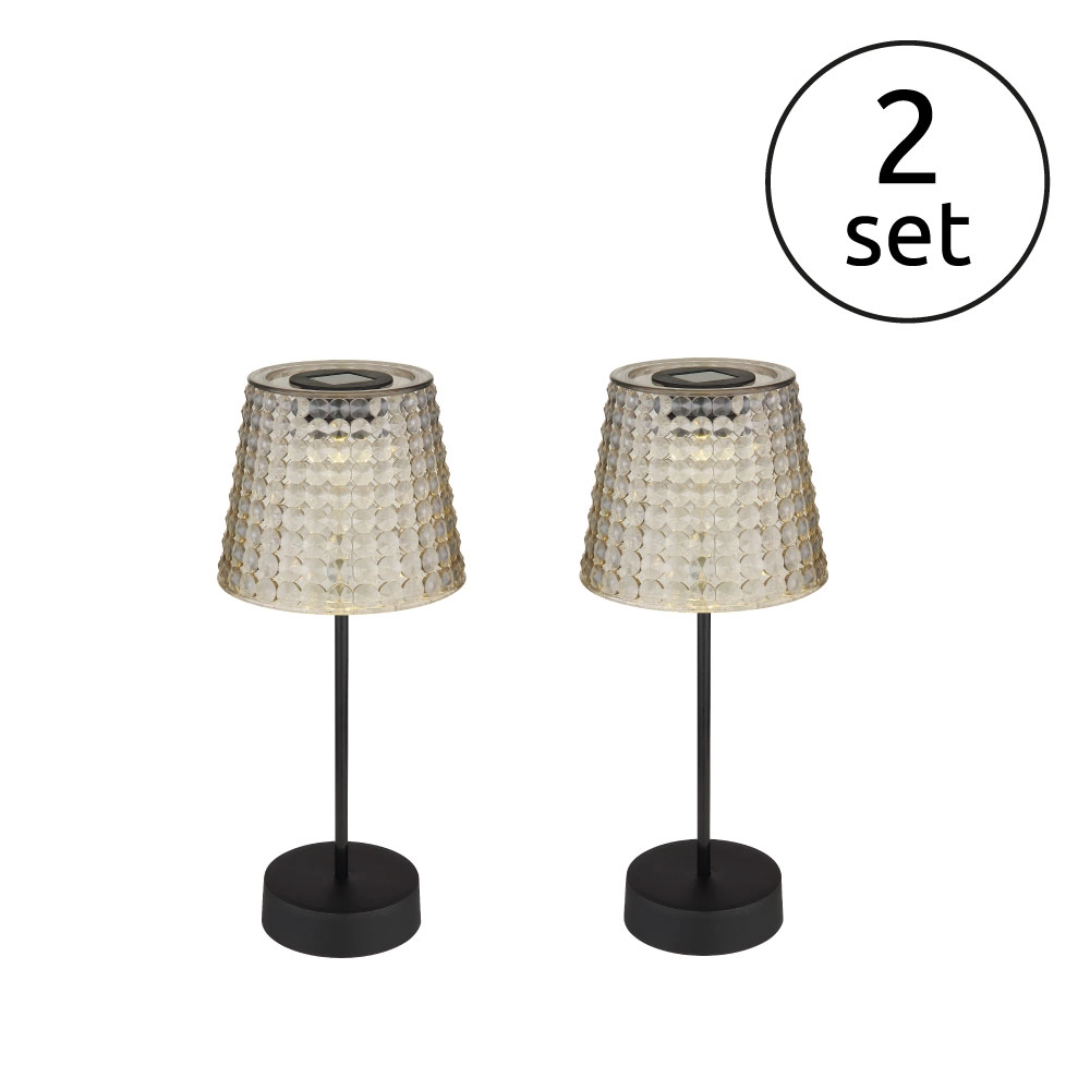 SOLARLEUCHTE KUNSTSTOFF SCHWARZ MATT, 1XLED