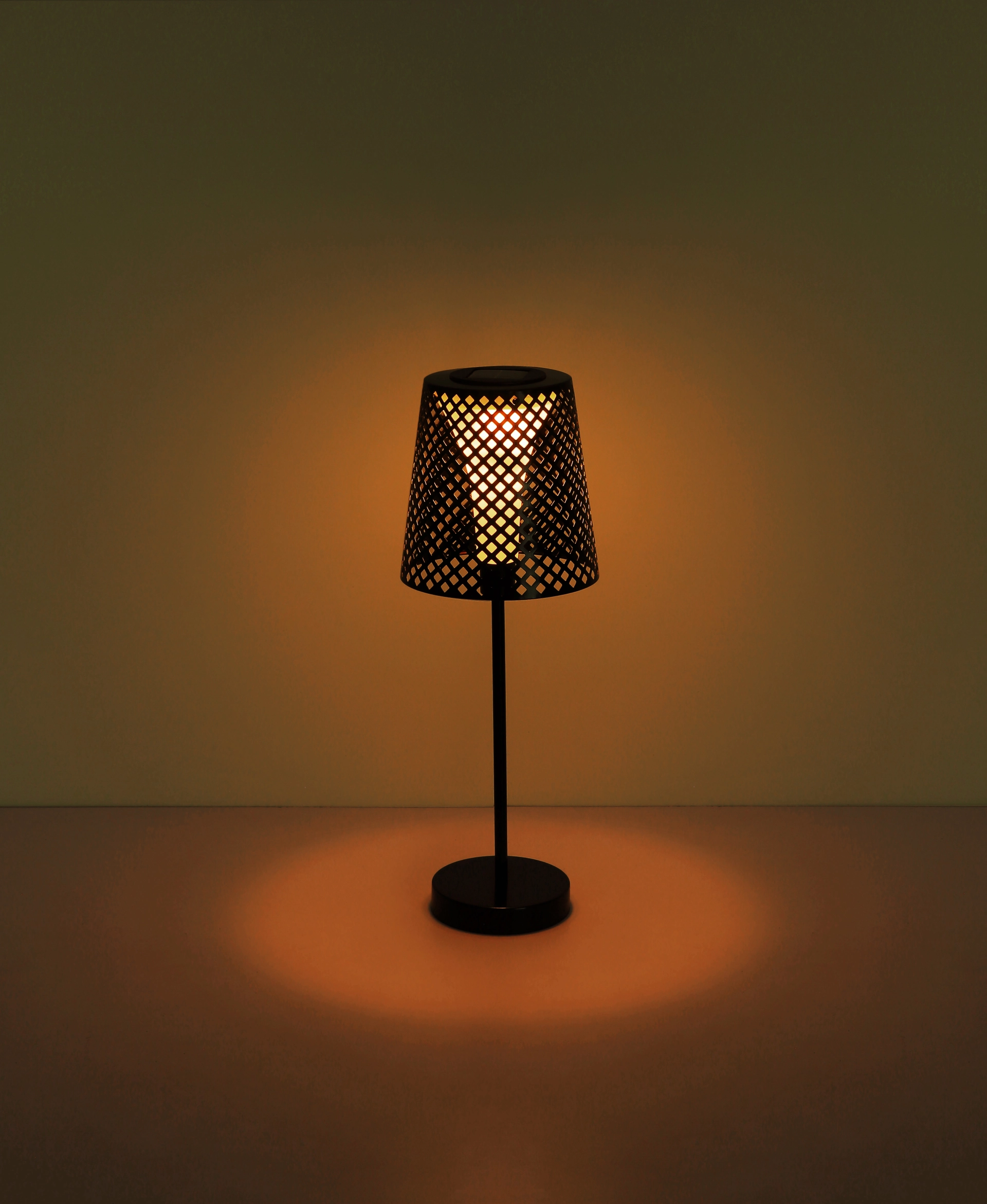 SOLARLEUCHTE METALL SCHWARZ, 1XLED