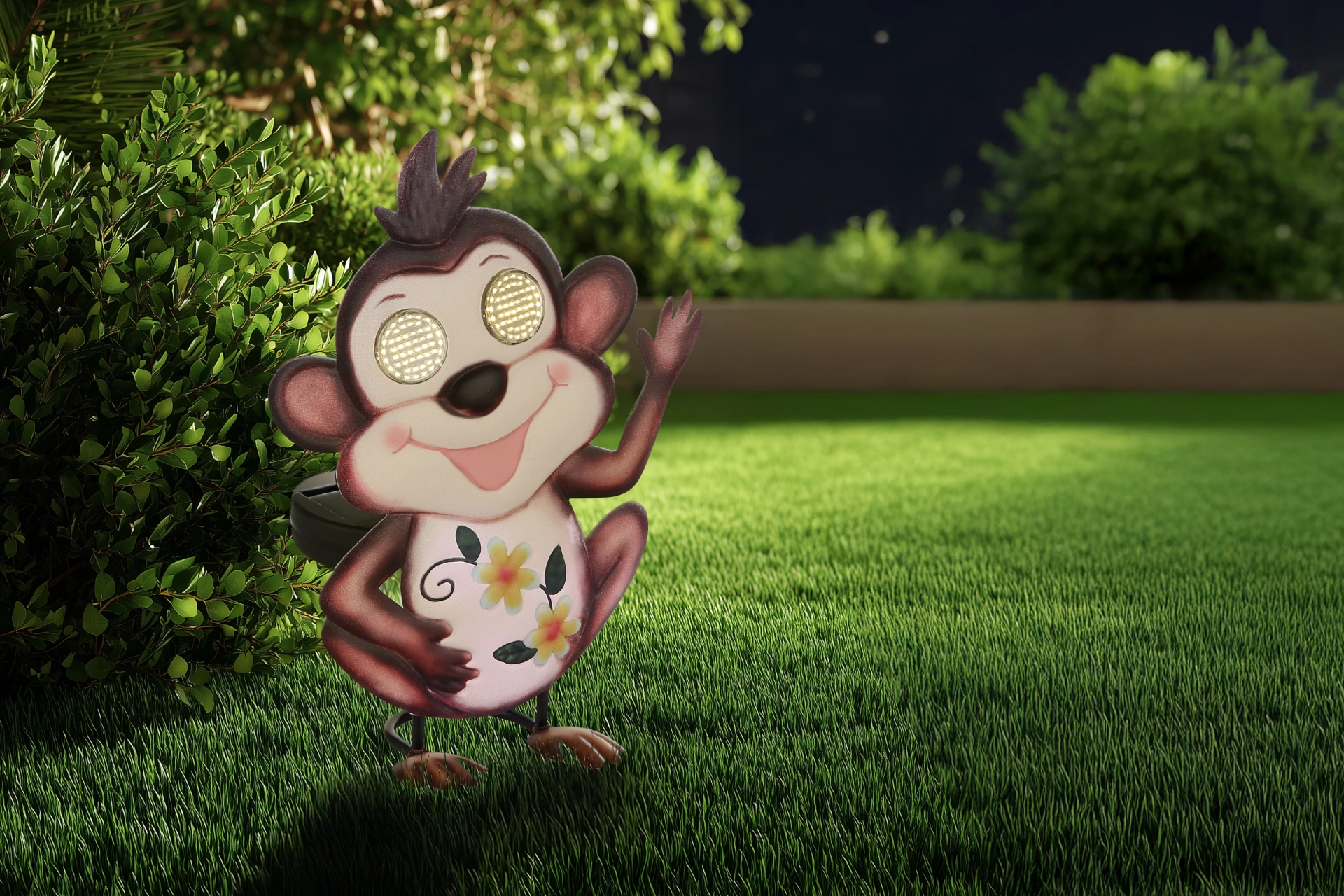 SOLARLEUCHTE METALL BRAUN, 104XLED