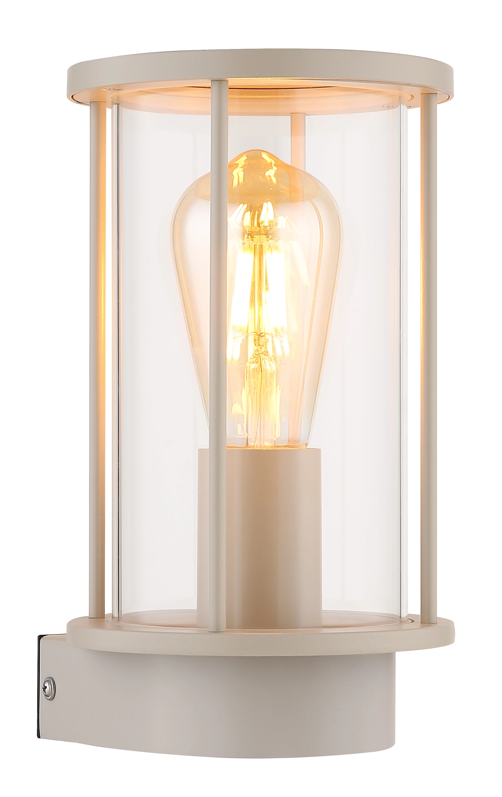 Lumière extérieure Gracey en acier inoxydable sand satiné avec verre clair, réf. 31360SA