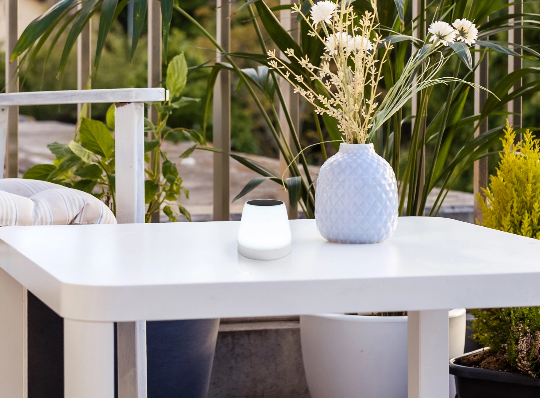 SOLARLEUCHTE KUNSTSTOFF WEIß, 1XRGBW LED