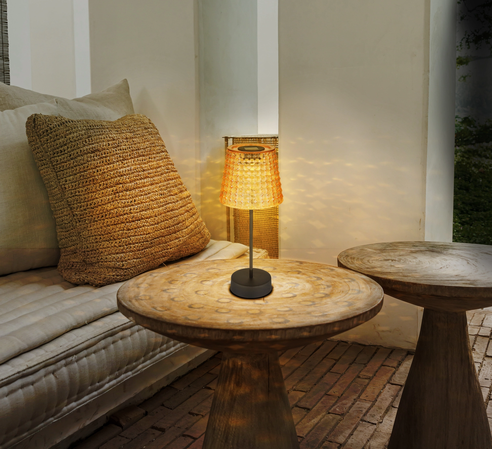 SOLARLEUCHTE KUNSTSTOFF SCHWARZ MATT, 1XLED