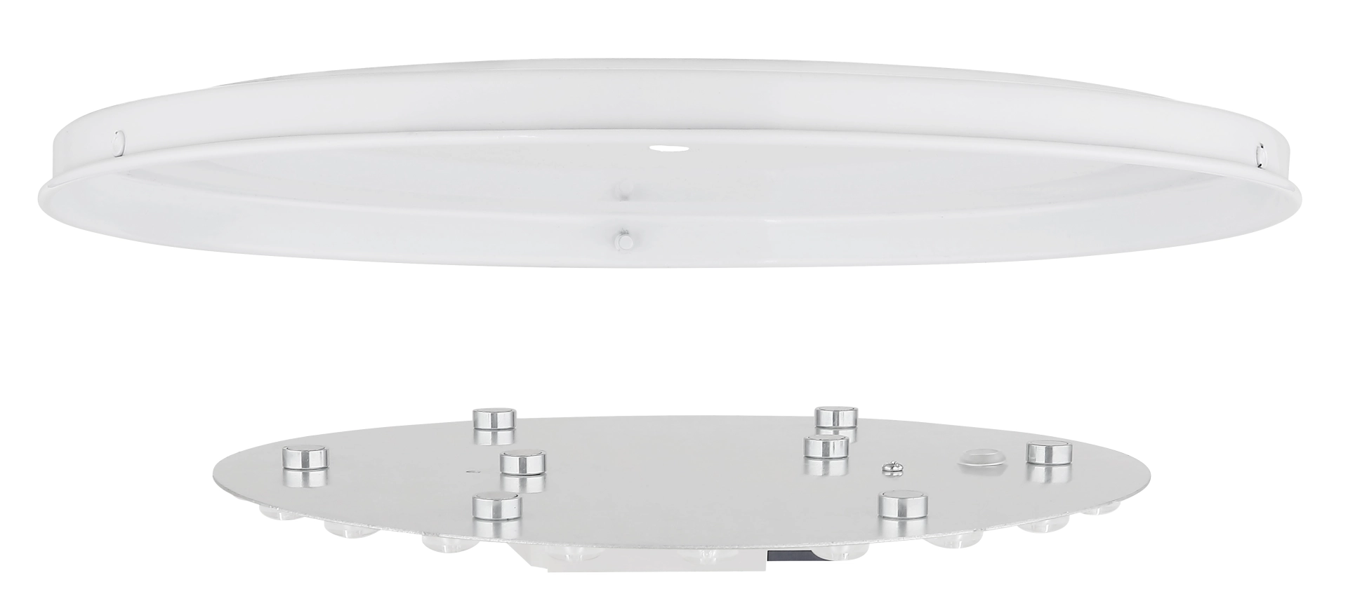 Runde LED Platine mit integrierten Magneten, passend für Modelle 15968D und 15995D von Globo Handels GmbH; Montageplatte/Ersatzmodul für LED-Deckenleuchten, Produkt: LED Platine mit Magnet für 15968D und 15995D.