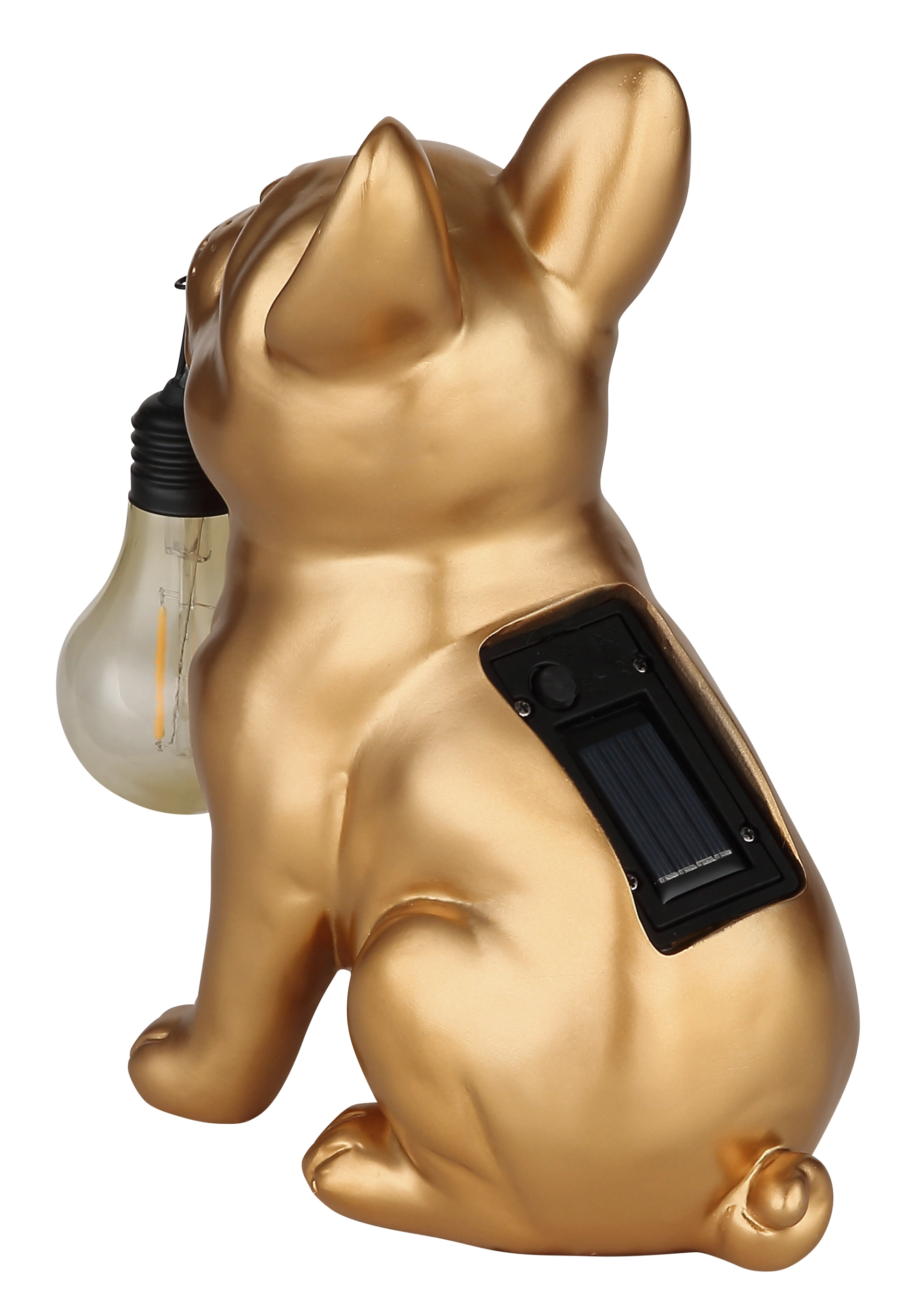 SOLARLEUCHTE KUNSTSTOFF GOLD MATT, 1XLED