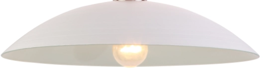 GLAS HANDBEMALT WEISS 43CM