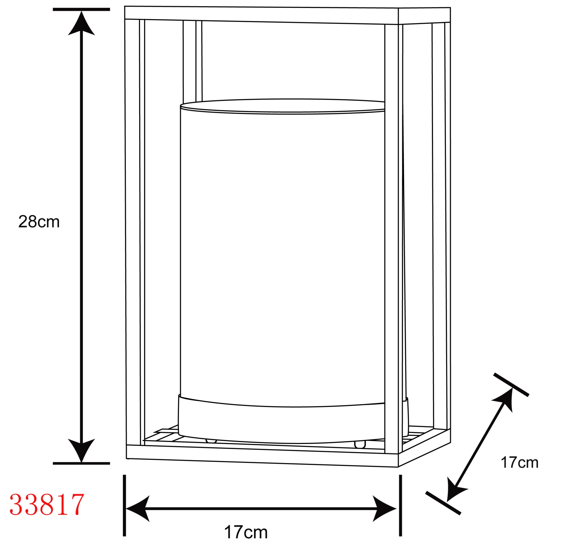 SOLARLEUCHTE METALL SCHWARZ, 40XLED