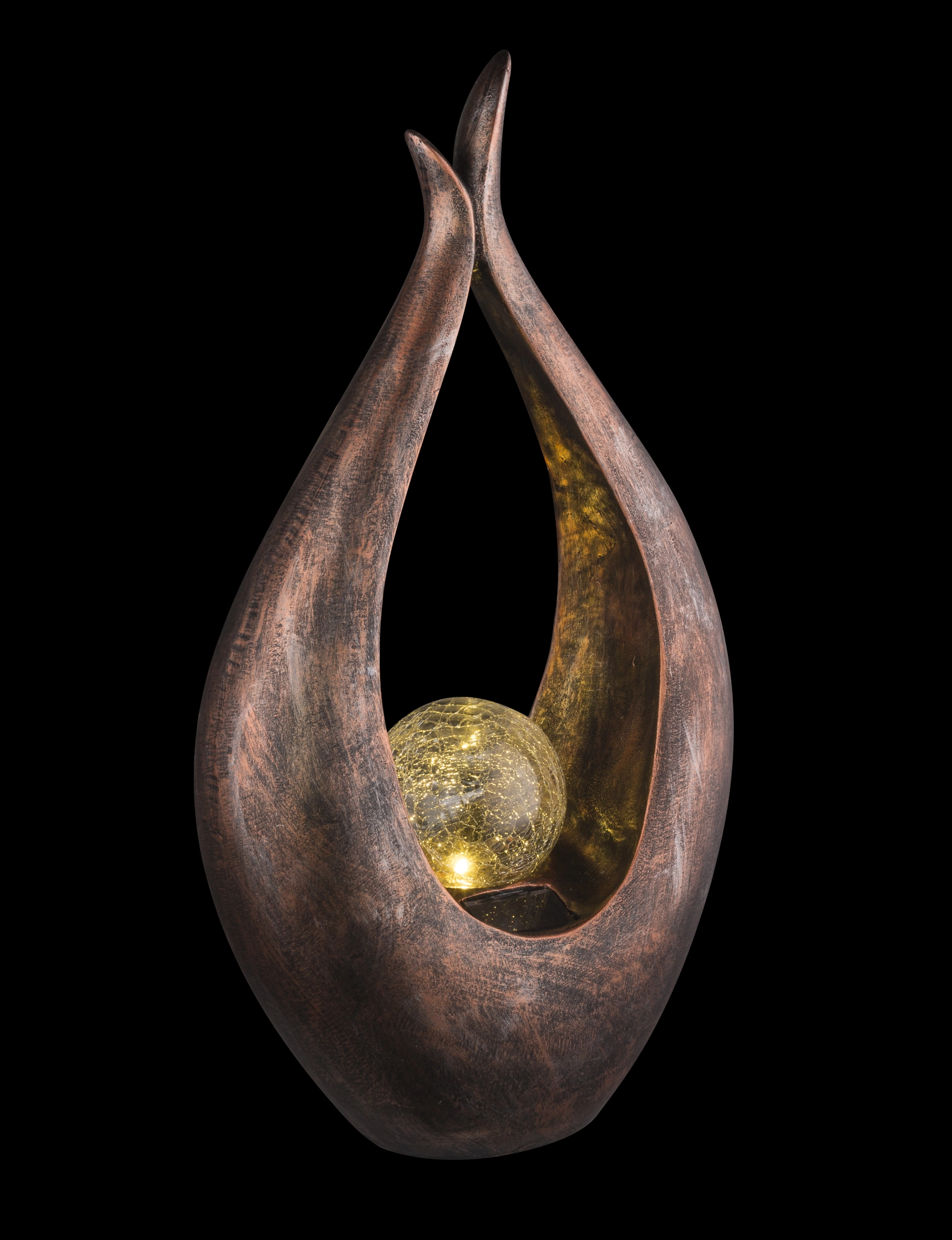 SOLARLEUCHTE KUNSTSTOFF BRONZEFARBEN, 1XLED