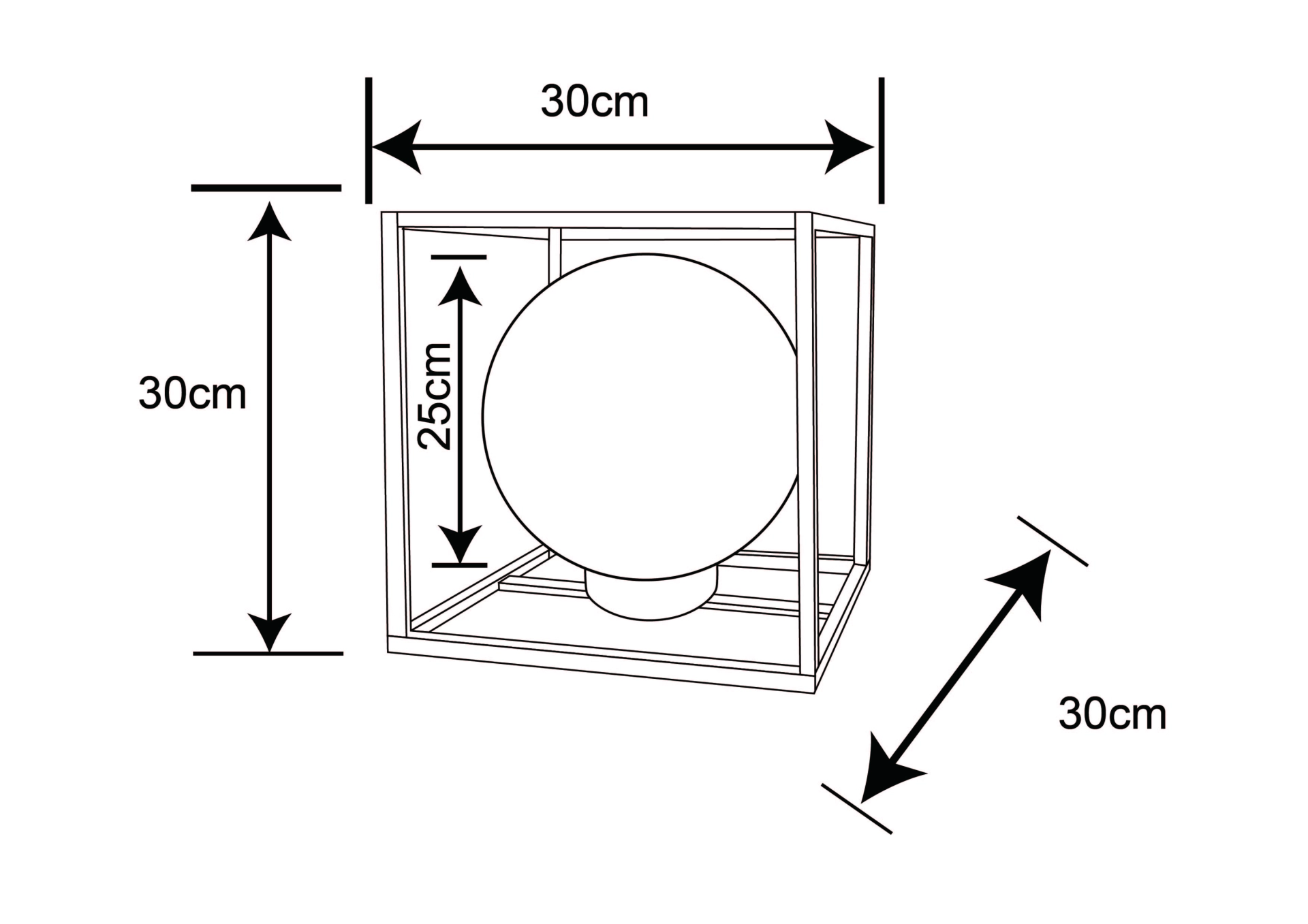 SOLARLEUCHTE METALL SCHWARZ, 1XLED