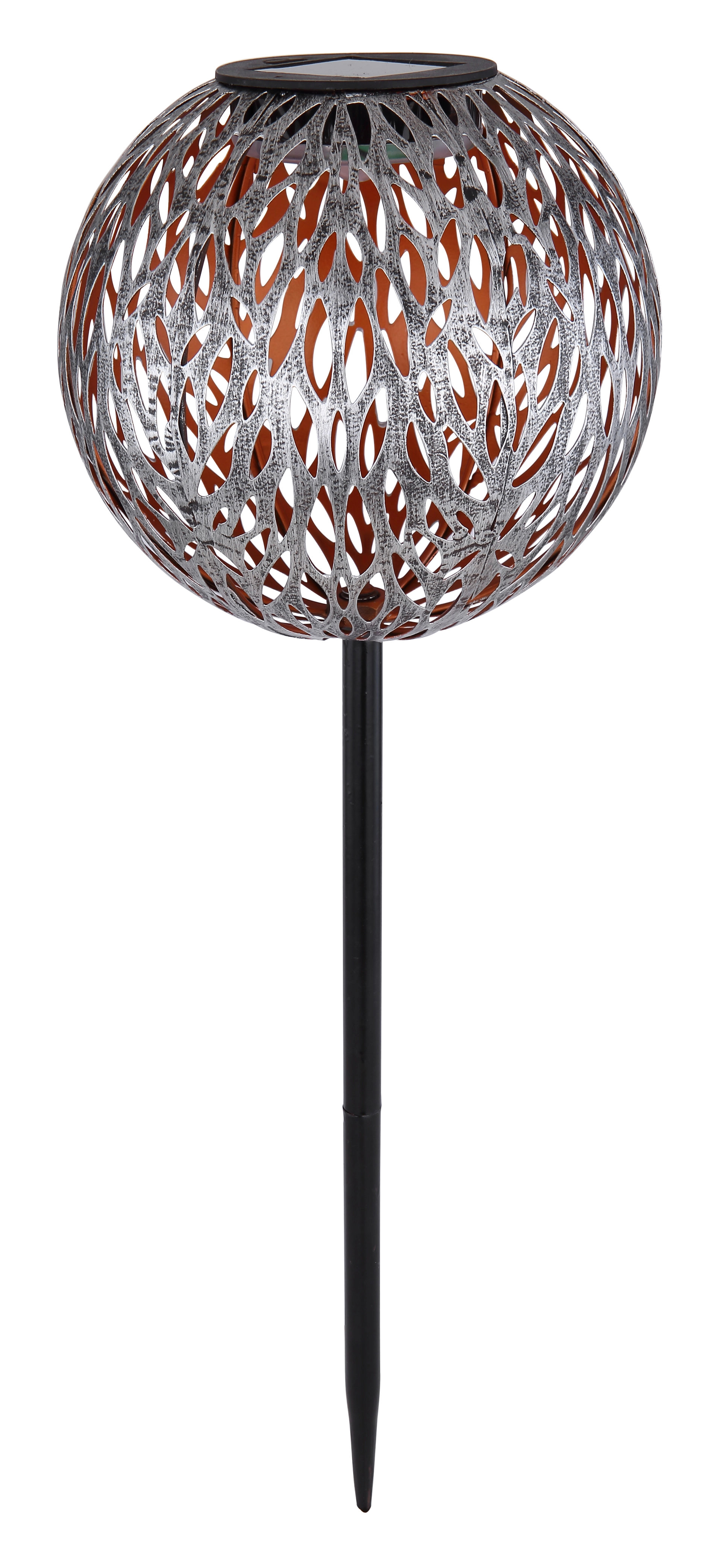 SOLARLEUCHTE METALL SILBERGRAU, 1XLED