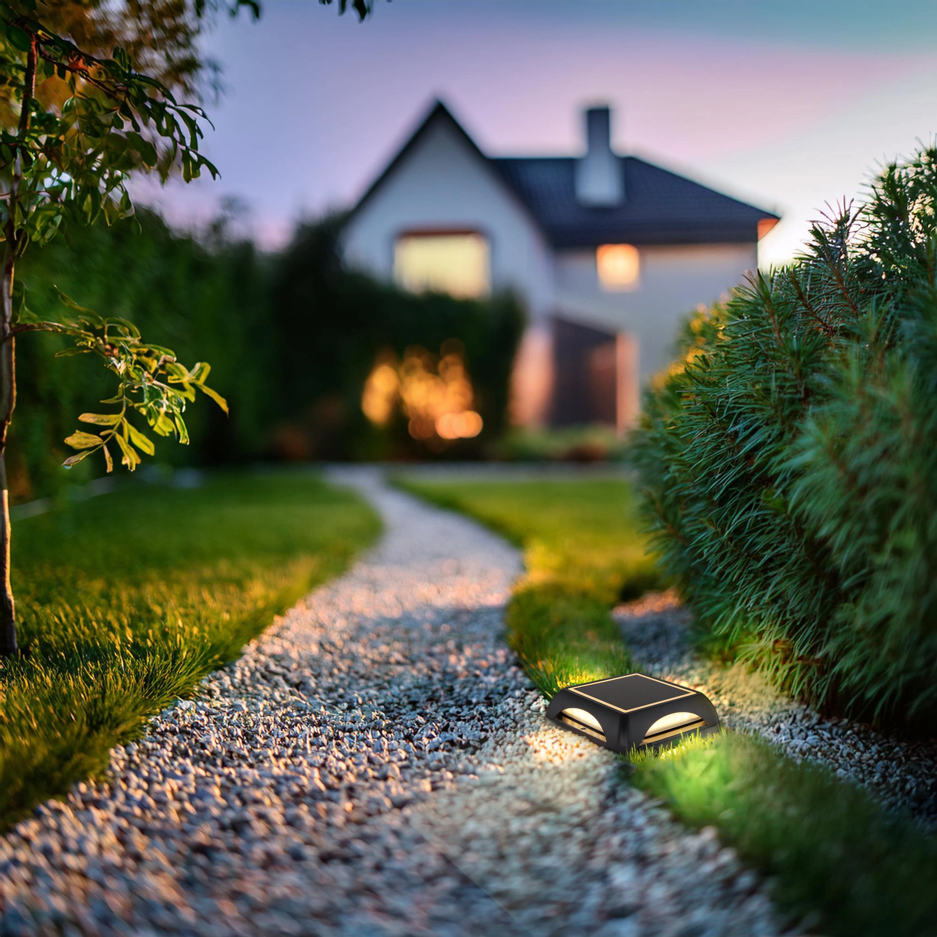 SOLARLEUCHTE ALUMINIUM DRUCKGUSS SCHWARZ MATT, 1XL