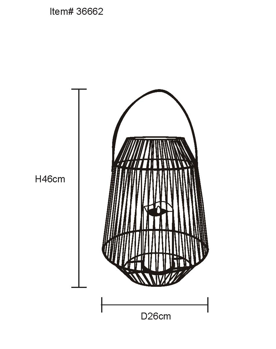 SOLARLEUCHTE METALL SCHWARZ MATT, 1XLED