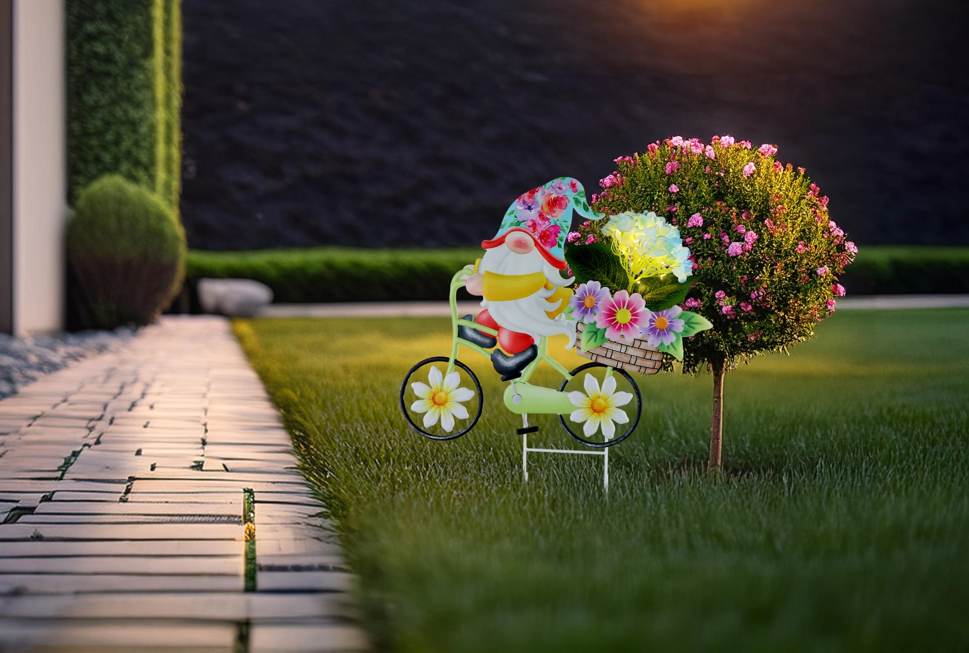 SOLARLEUCHTE METALL BUNT, 20XLED