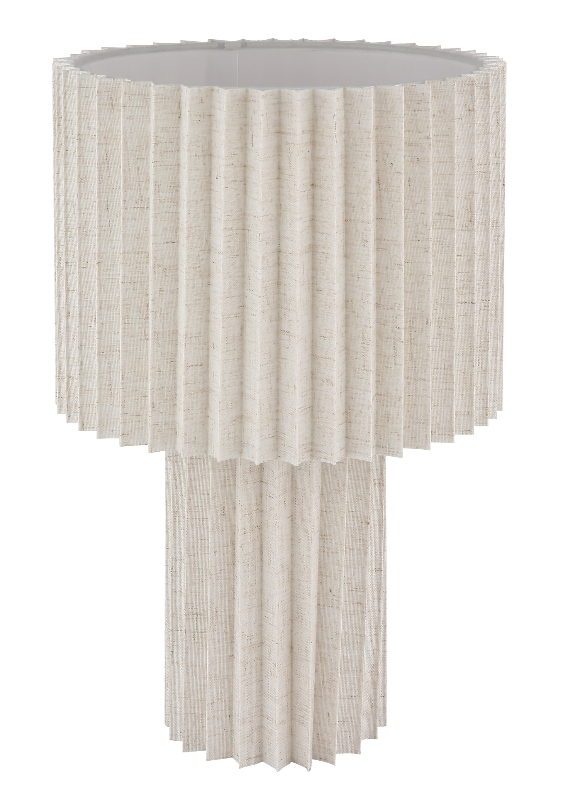 TISCHLEUCHTE LEINEN BEIGE, 1XE27