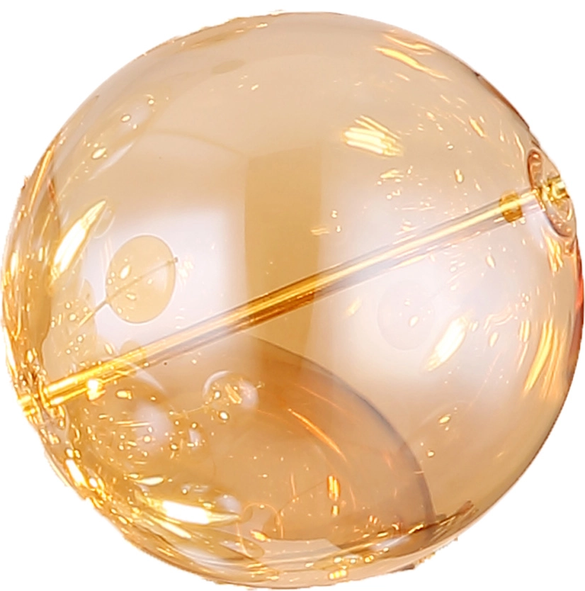 GLASKUGEL AMBER GROß DM: 10CM