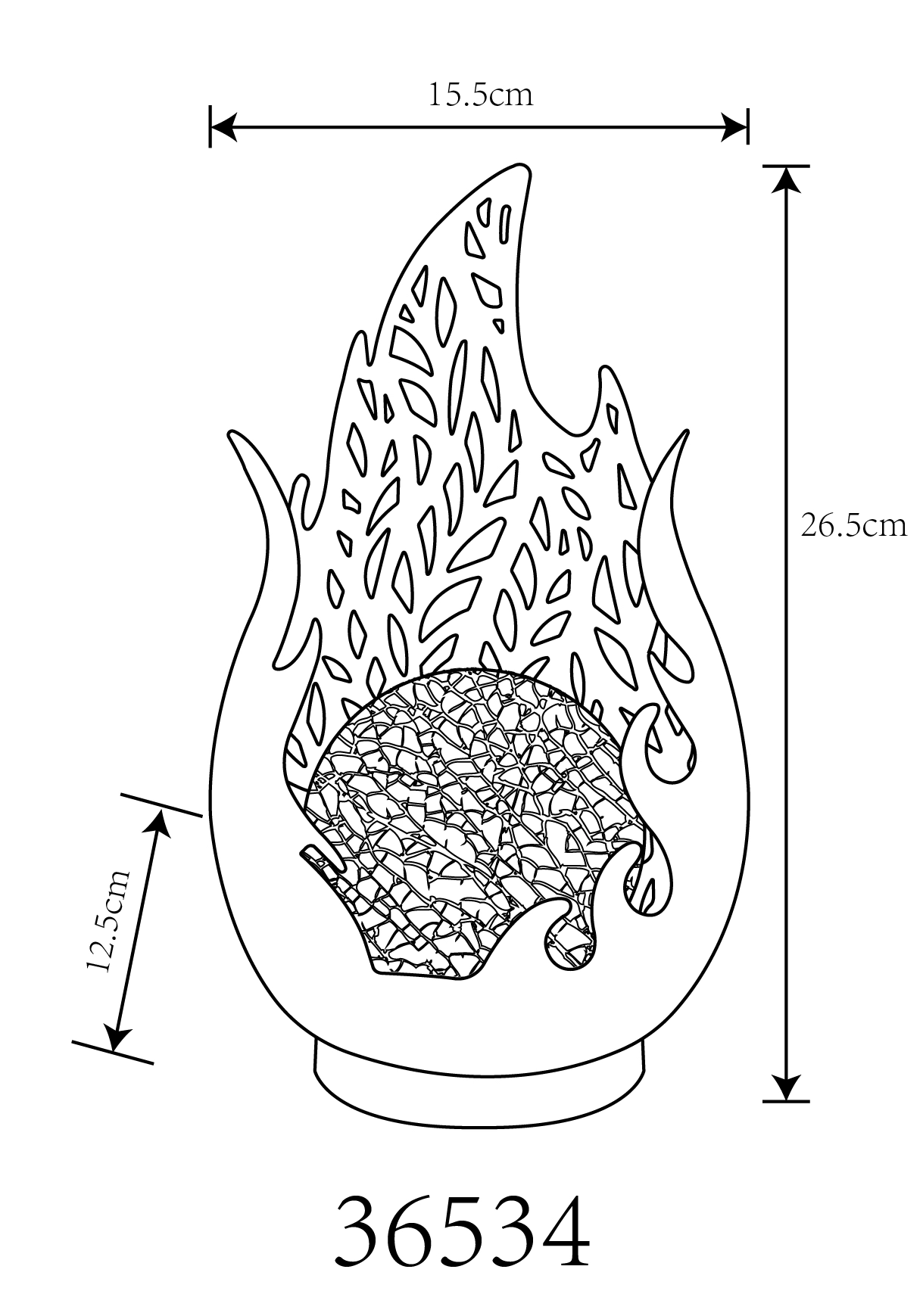 SOLARLEUCHTE METALL SCHWARZ, 1XLED
