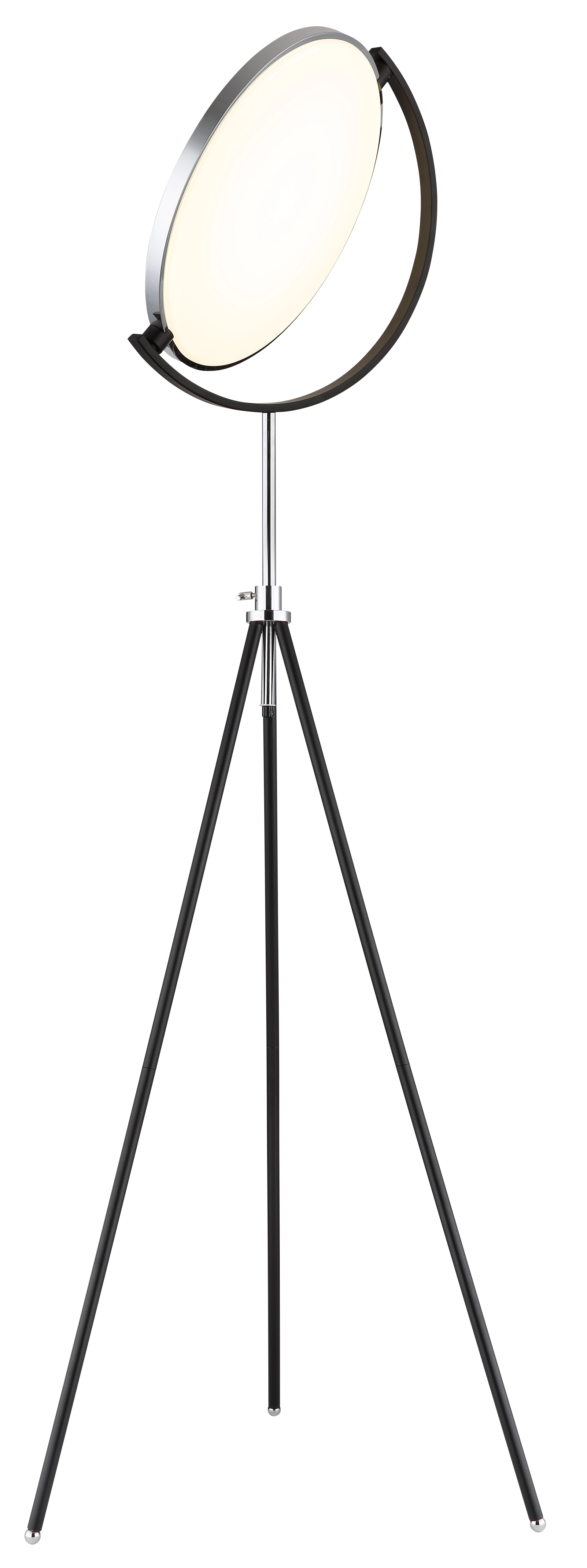 STEHLEUCHTE METALL SCHWARZ MATT, 1XLED