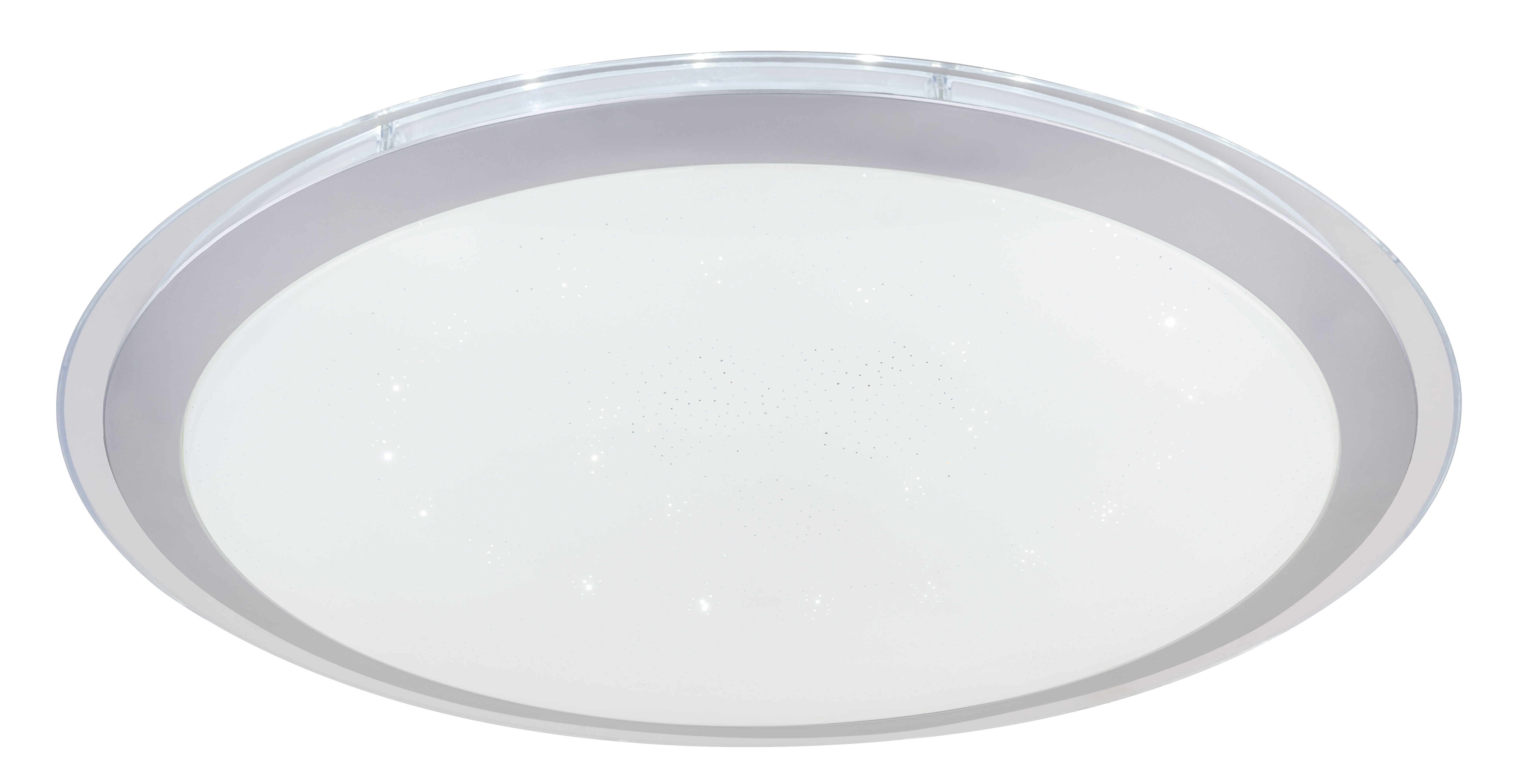 Deckenleuchte - Metall weiß - Acryl opal sparkle - 41354-30SH