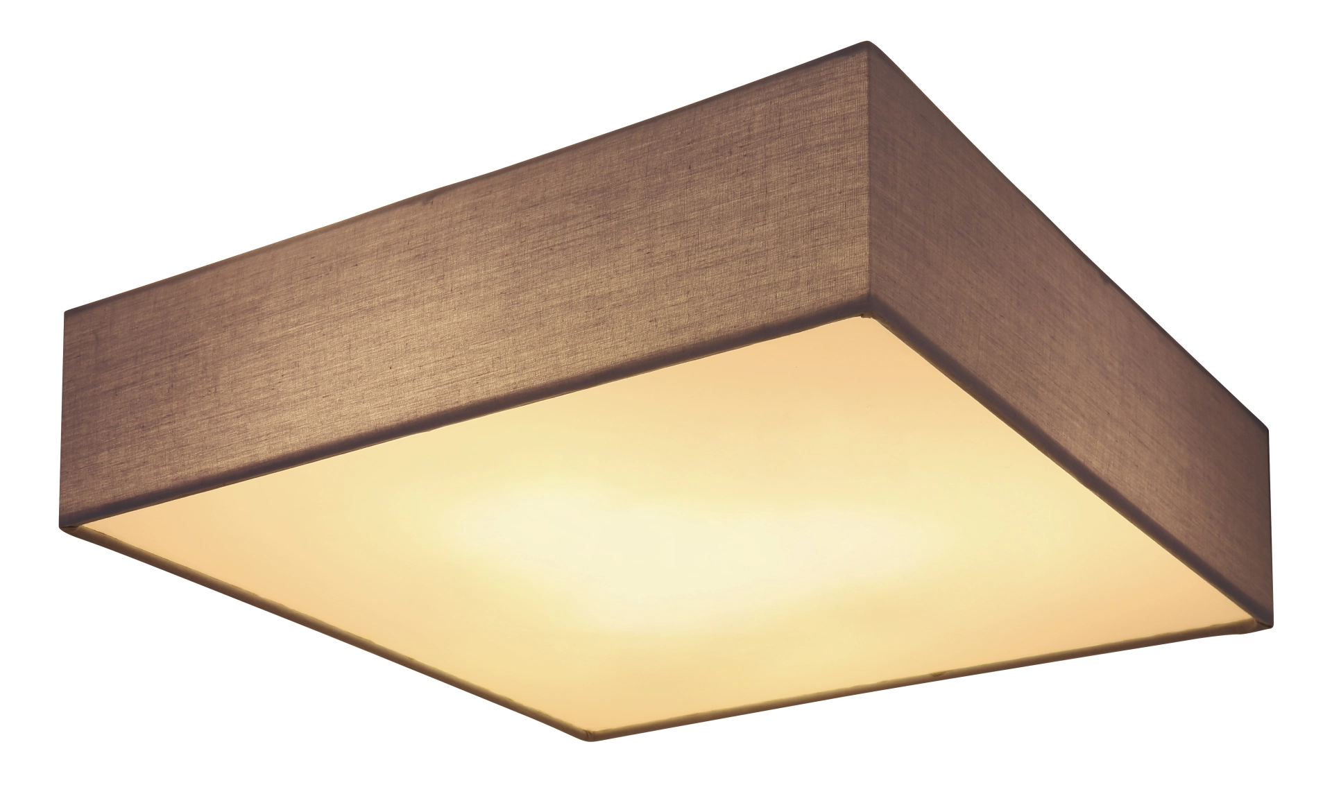 Deckenleuchte - Metall weiß - Textil anthrazit | Globo Lighting
