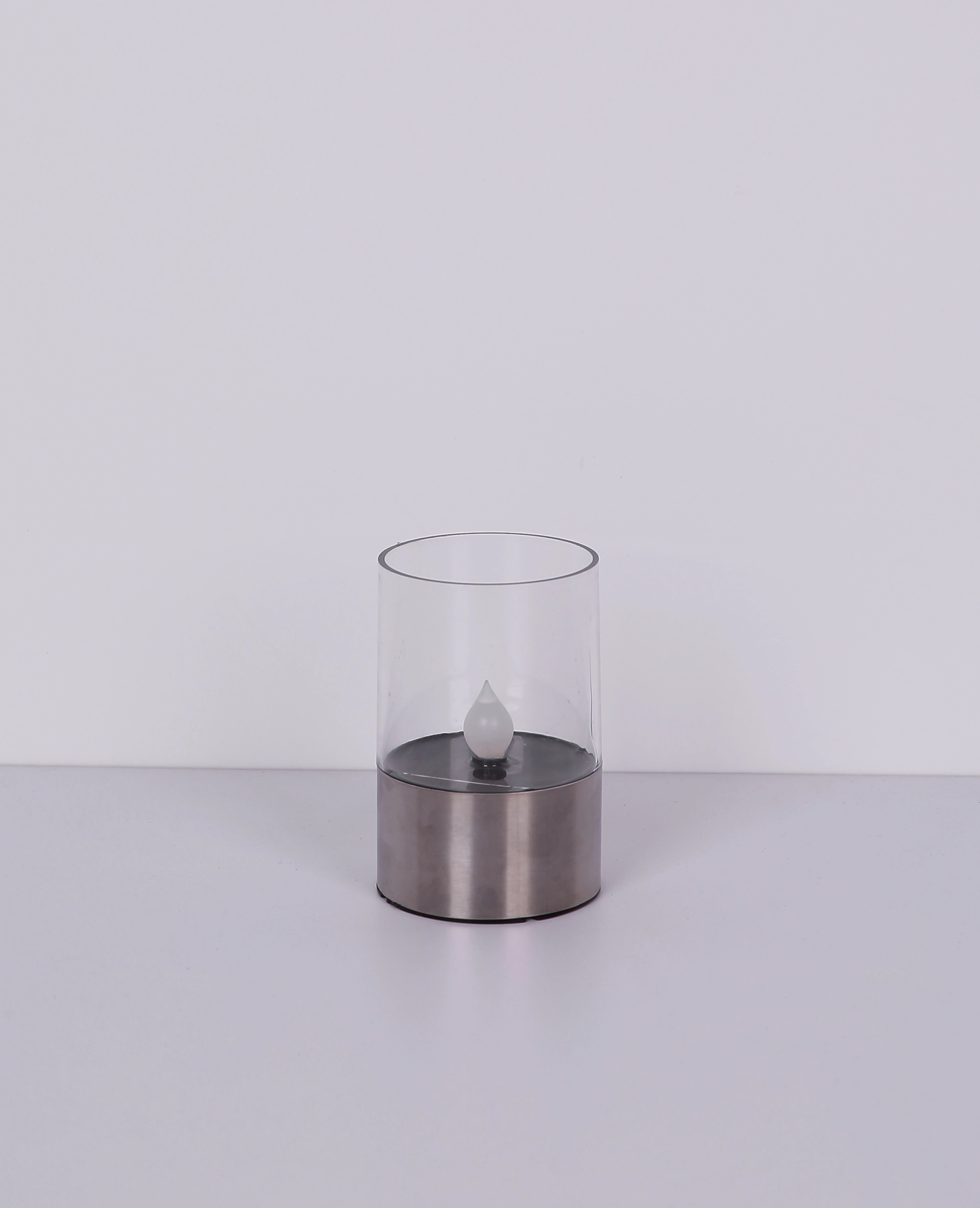 Solarleuchte - Edelstahl - Kunststoff klar - 33539