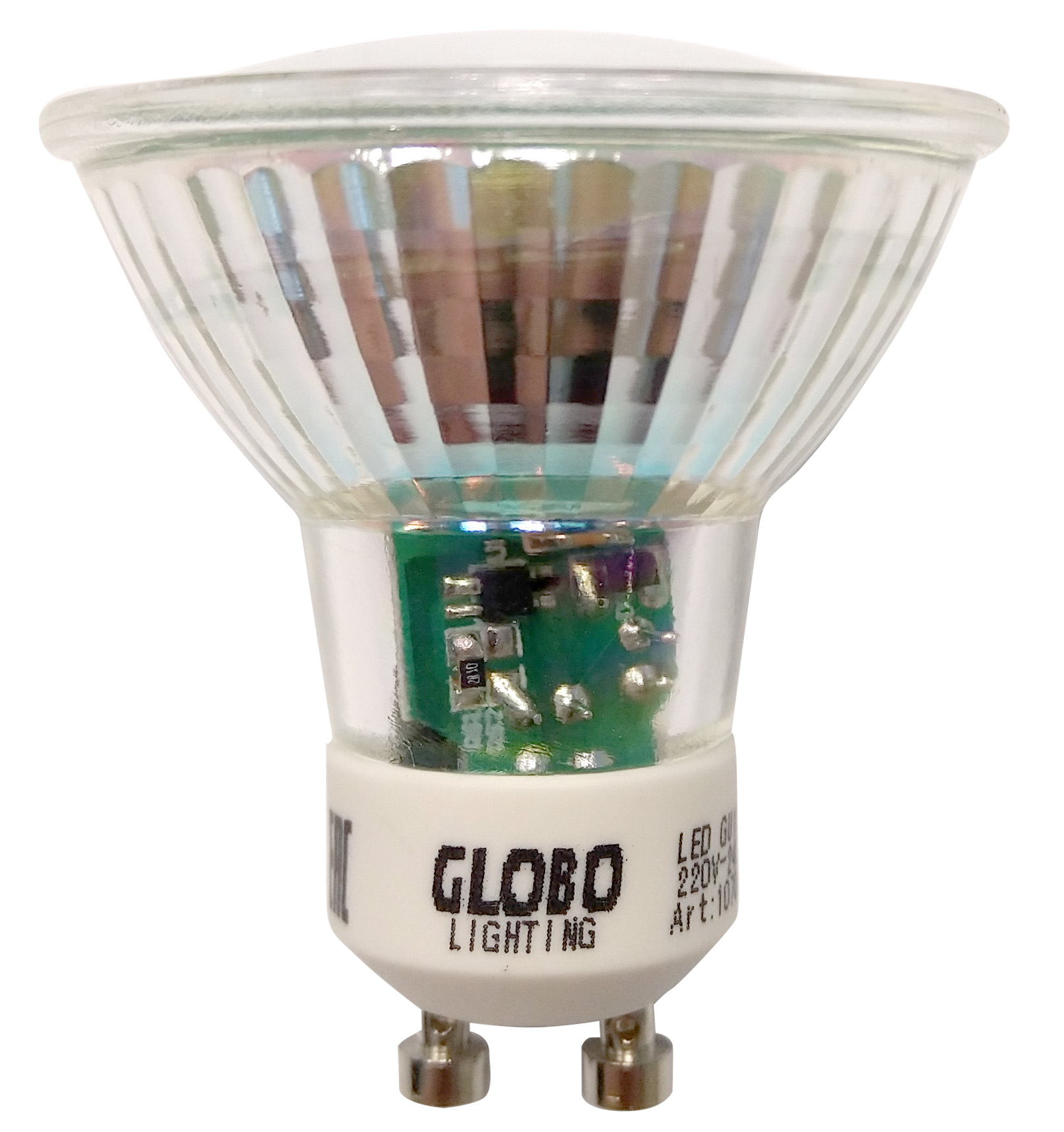 LED bulb glass clear, 1x GU10 LED
