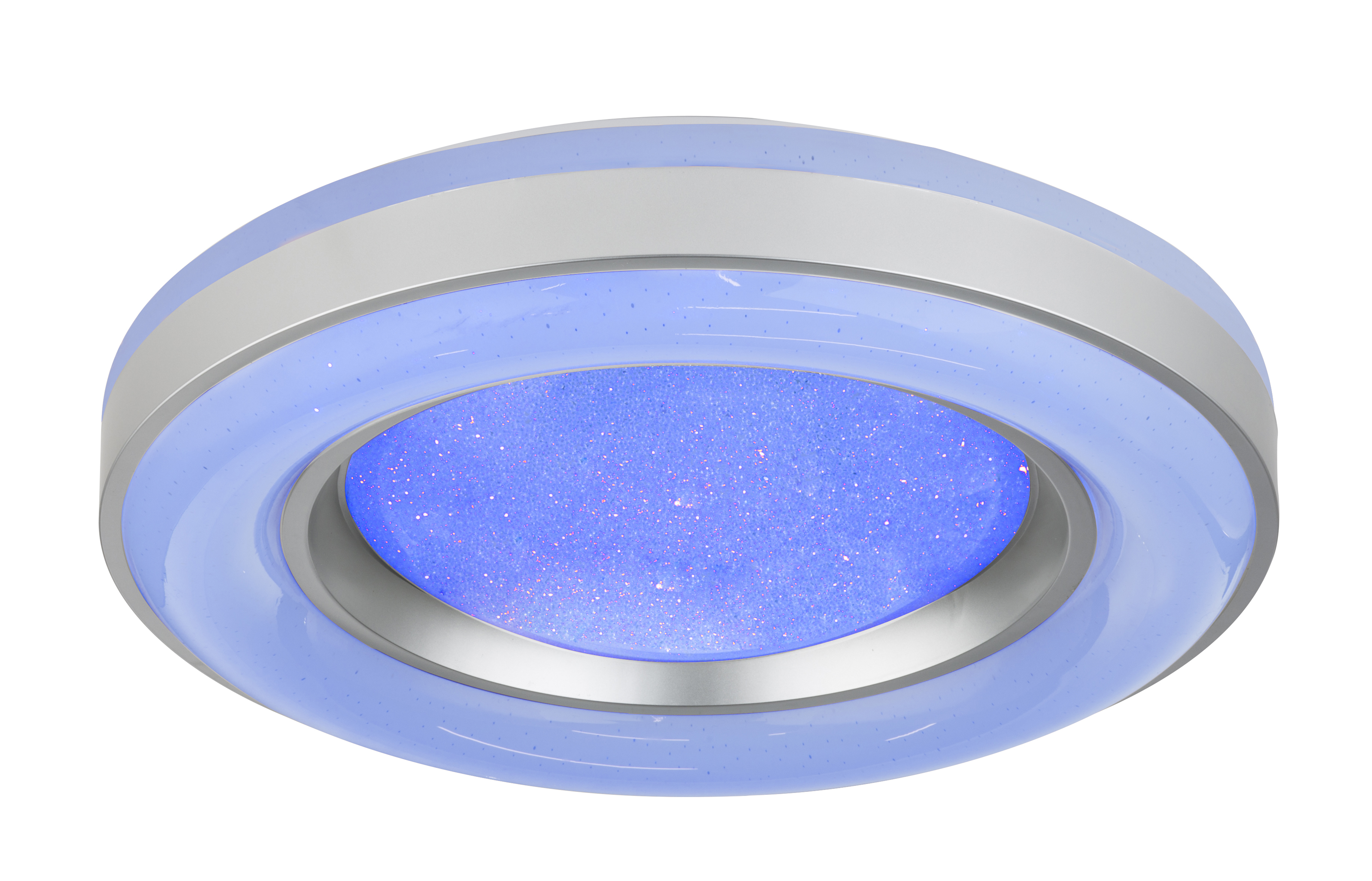 Deckenleuchte - Metall weiß - opal sparkle 41741-48RGB - Acryl