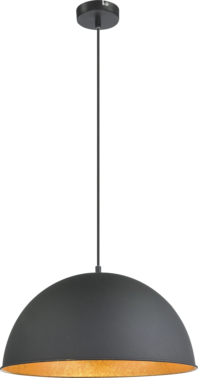 pendant lamp metal black, 1x E27 58305H
