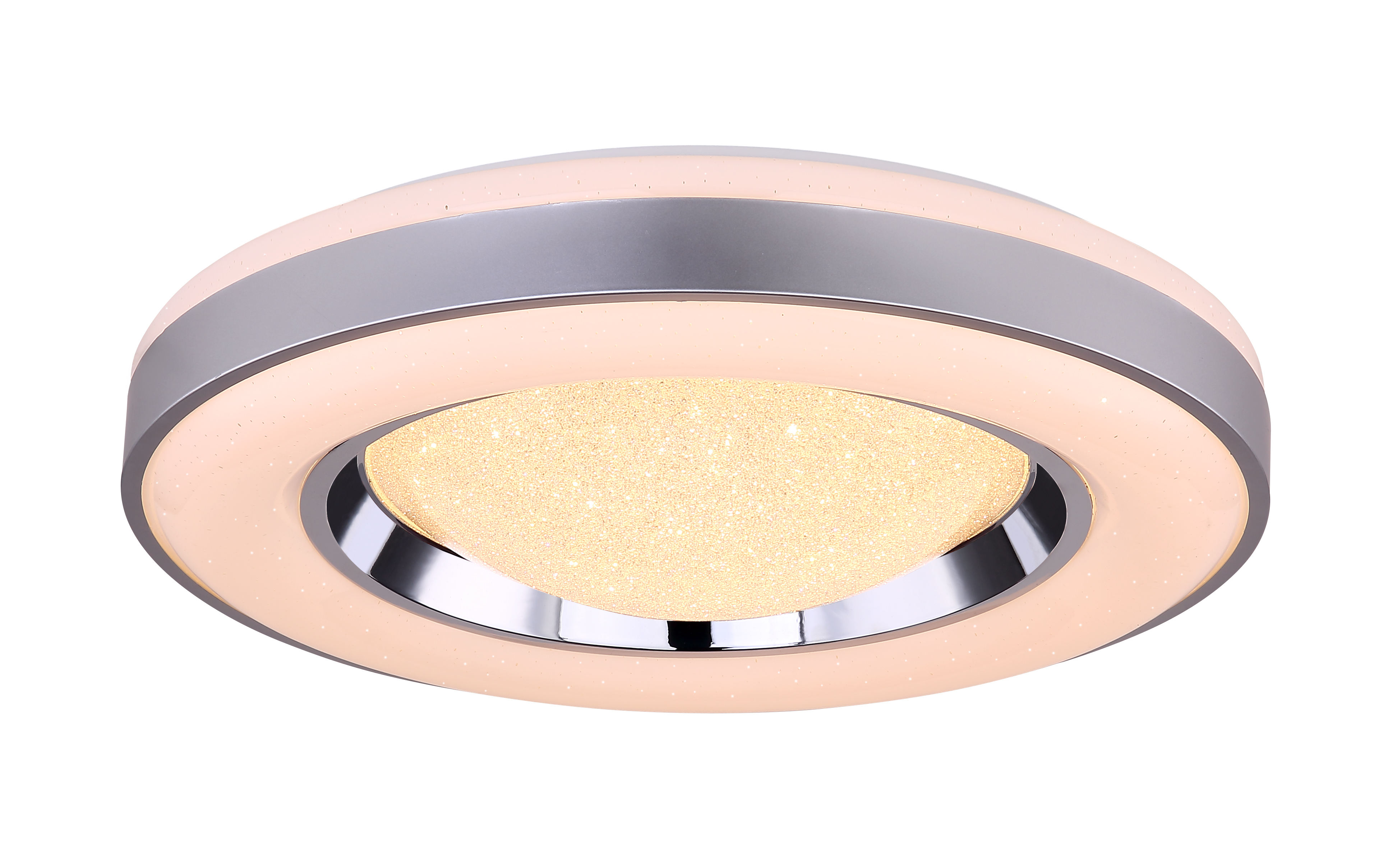 Deckenleuchte Metall - 41741-48RGB Acryl - weiß sparkle opal -
