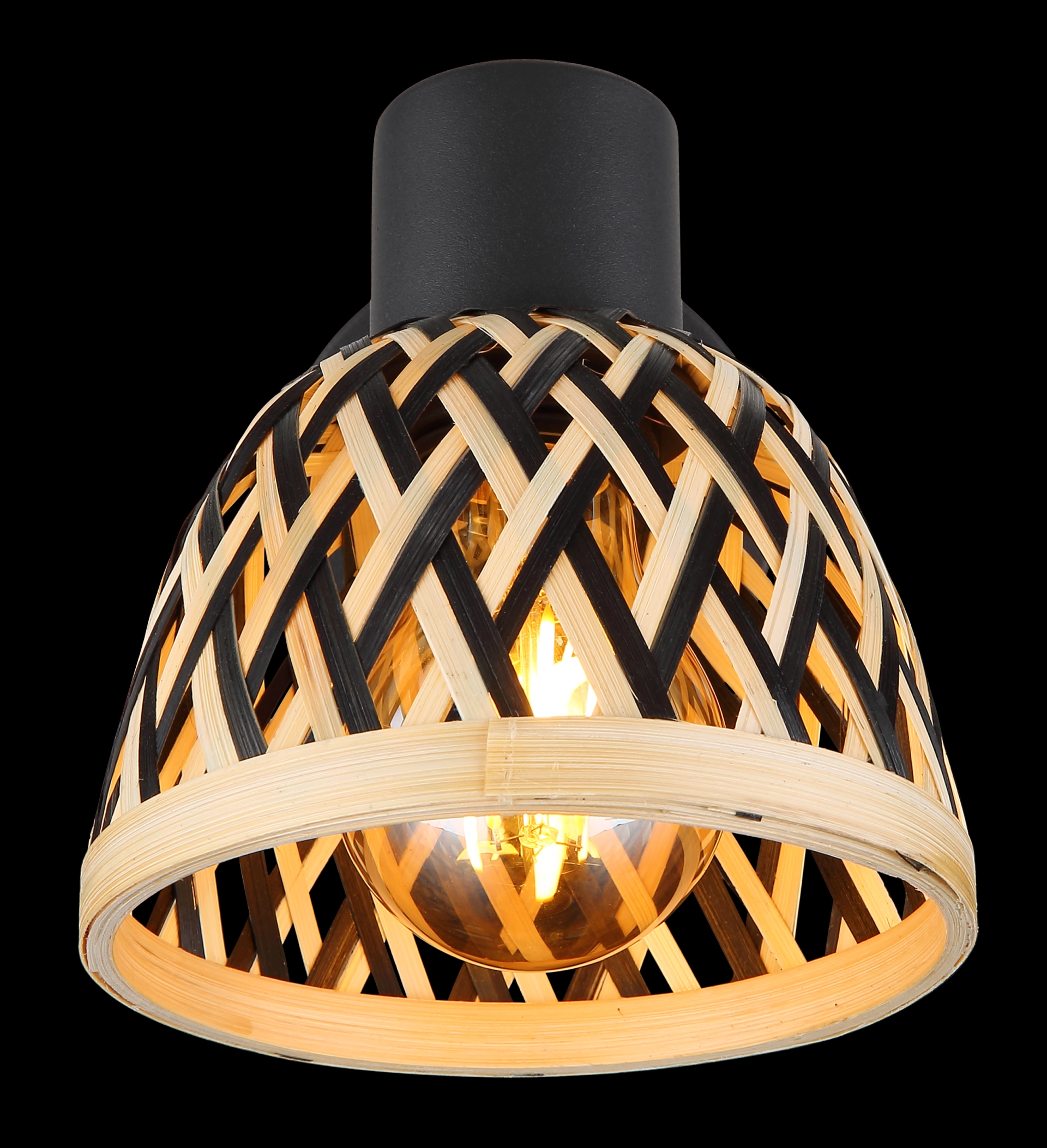 Strahler - Metall schwarz matt - naturfarben - 15767-1 